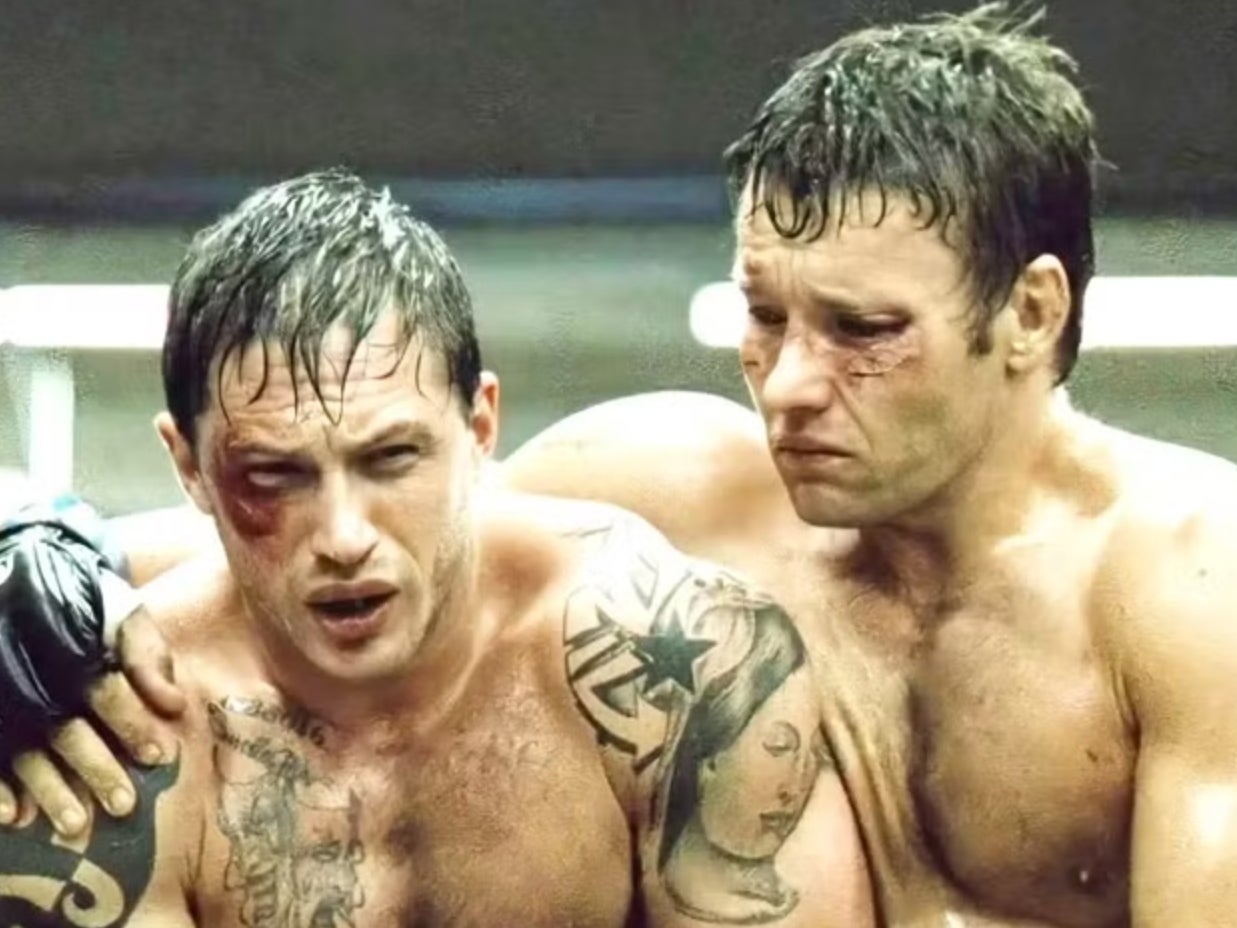 Tom Hardy and Joel Edgerton in ‘Warrior’