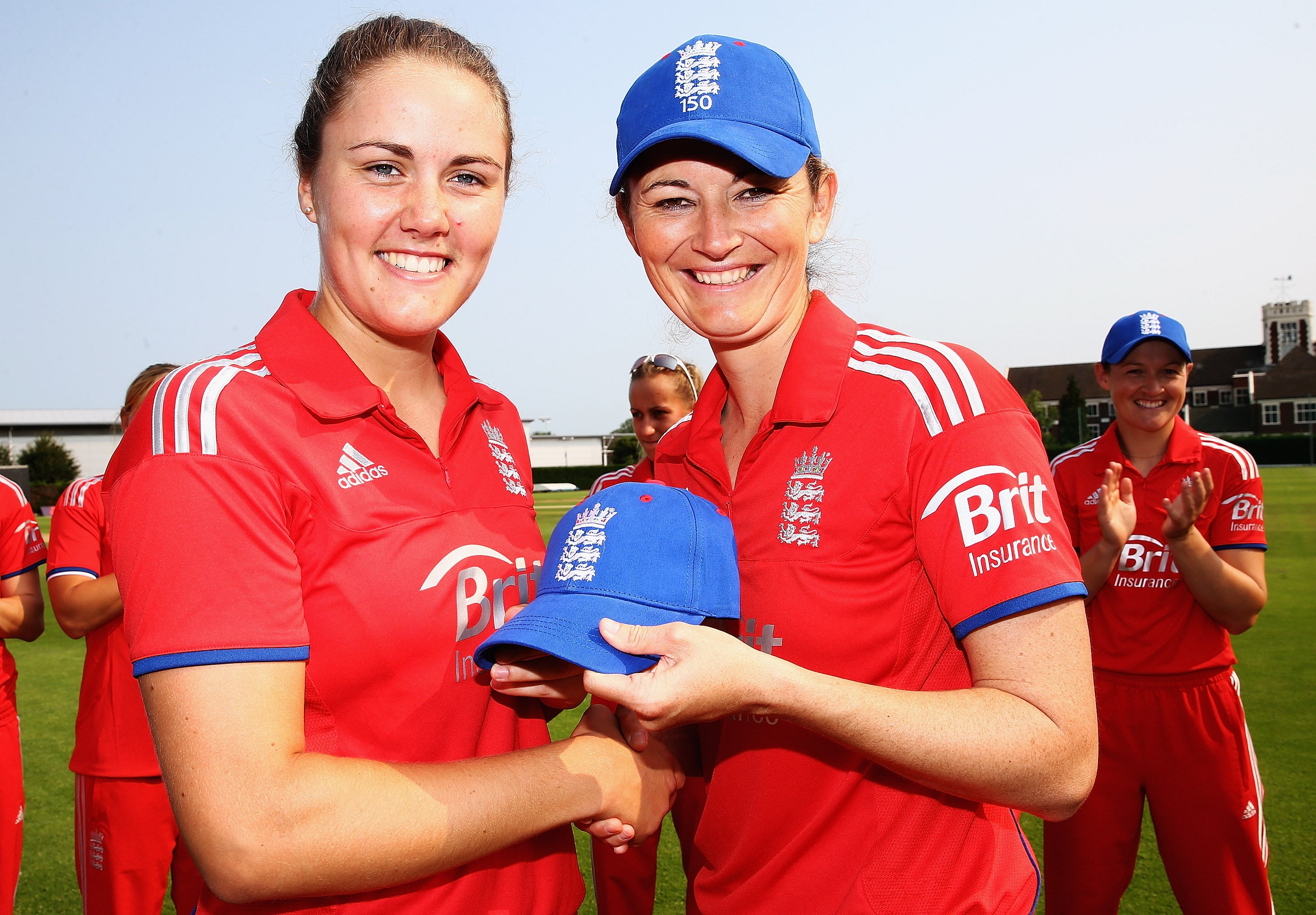Charlotte Edwards (right) captained Nat Sciver-Brunt on debut