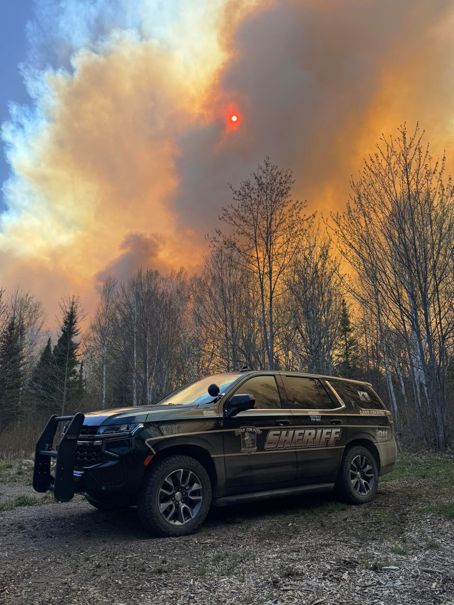 The fires have led to road closures. Not one of the three blazes of varying size has been contained