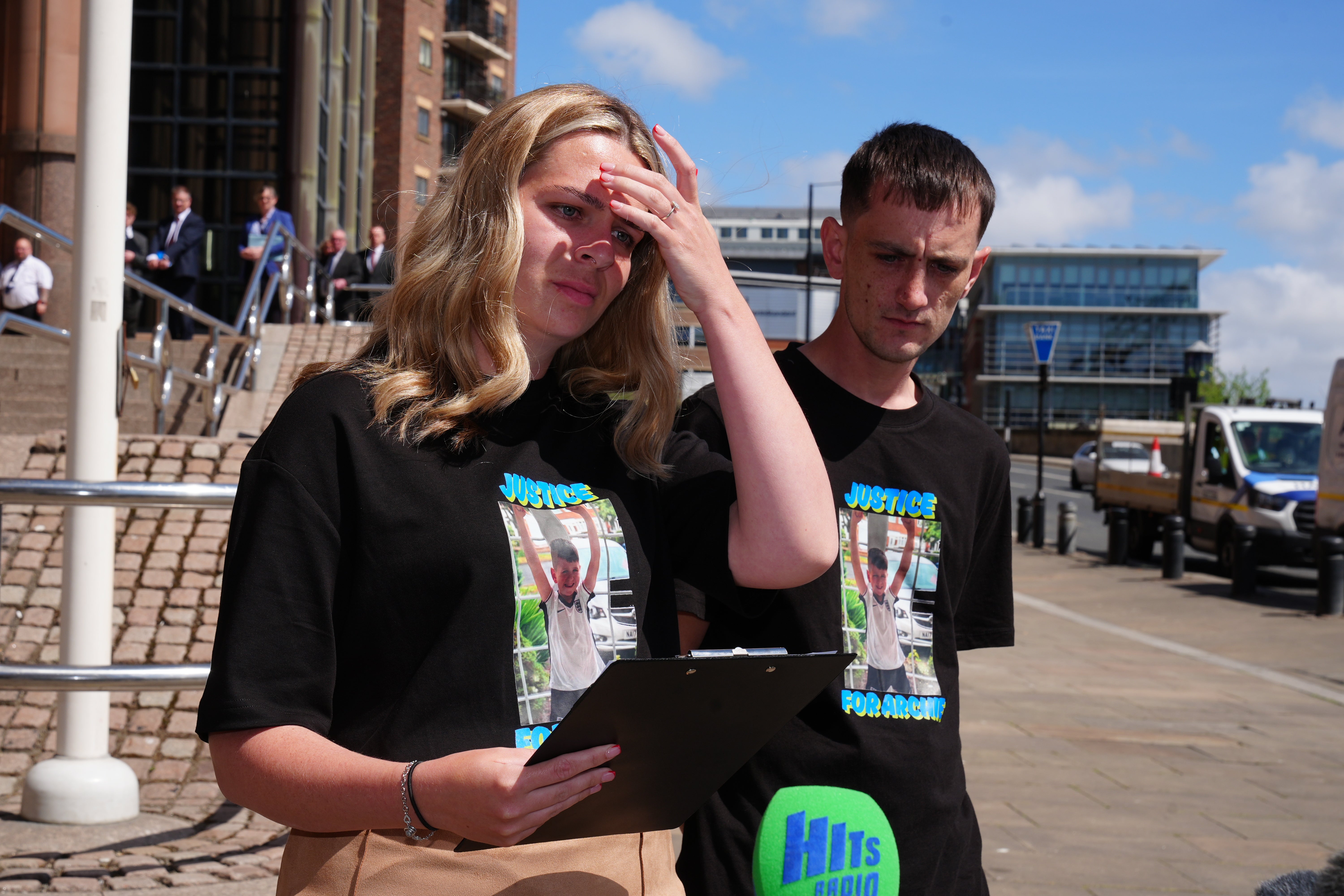 Katherine Errington and Robbie York, the parents of seven-year-old Archie