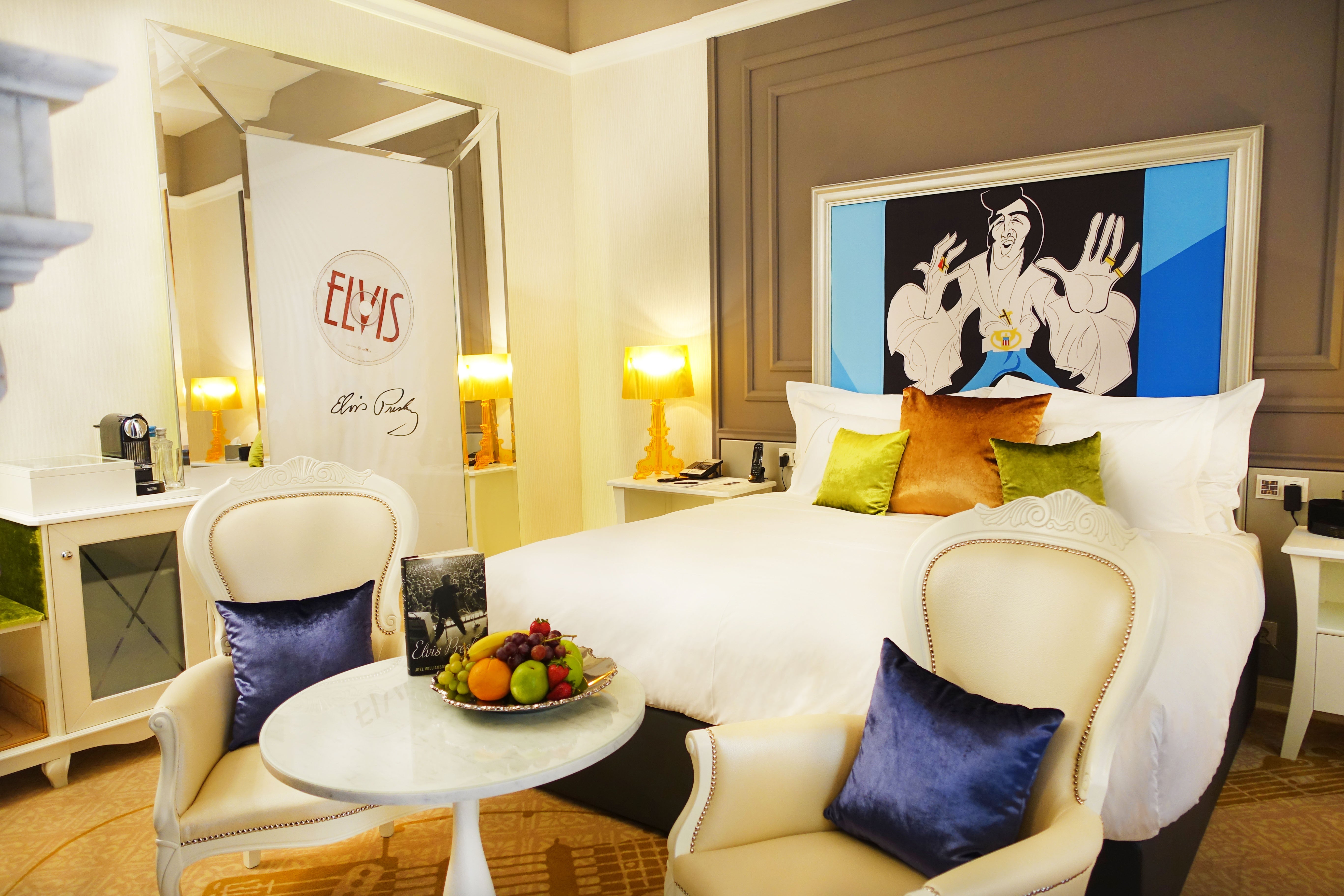 Aria Hotel’s funky interior is inspired by musical legends and their genres