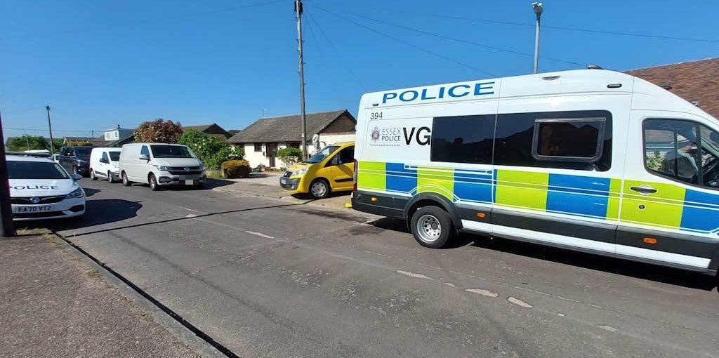 Police launched a dawn raid on the Crays Hill shelter