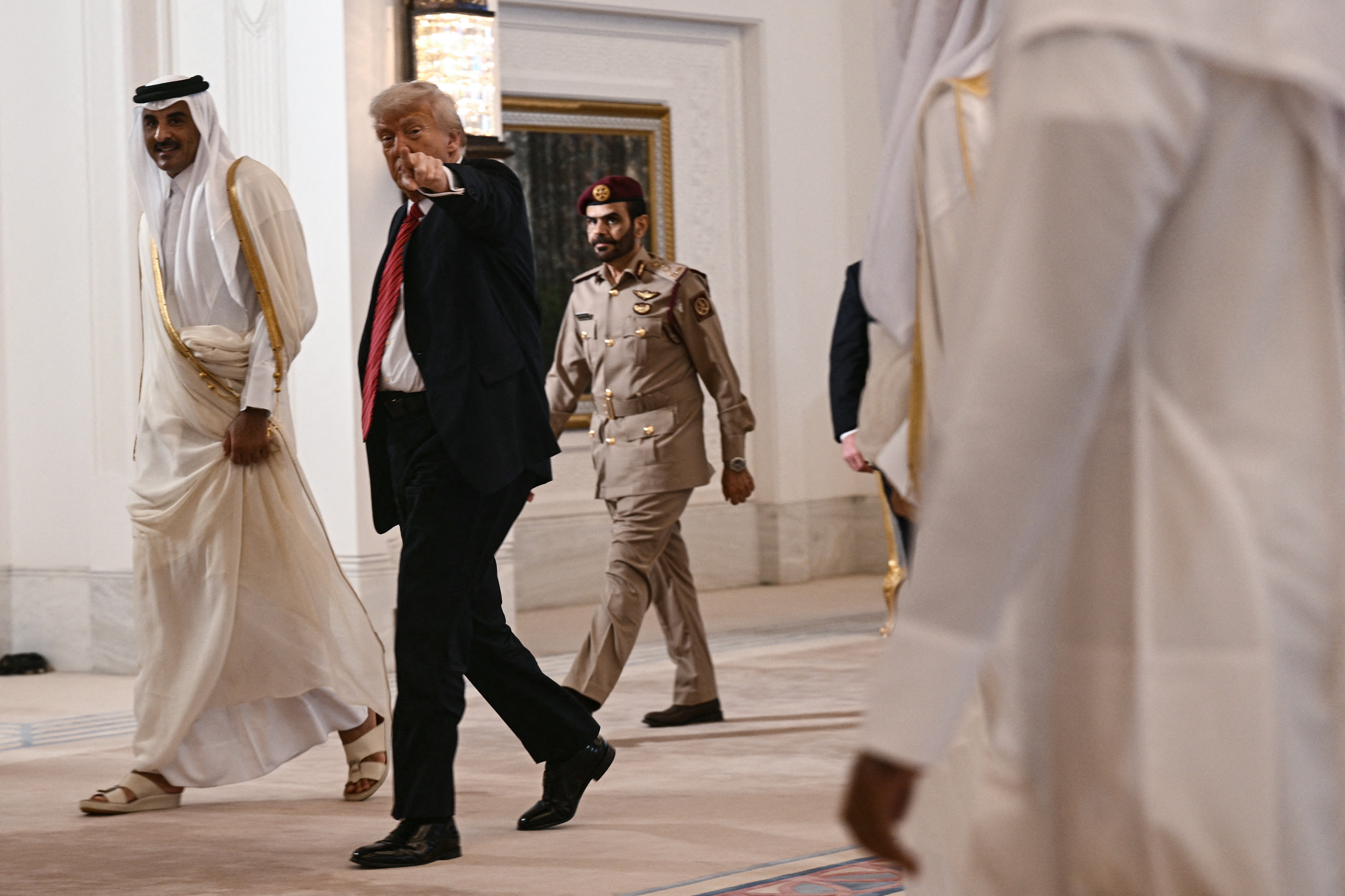 Trump will be in Qatar on Thursday morning