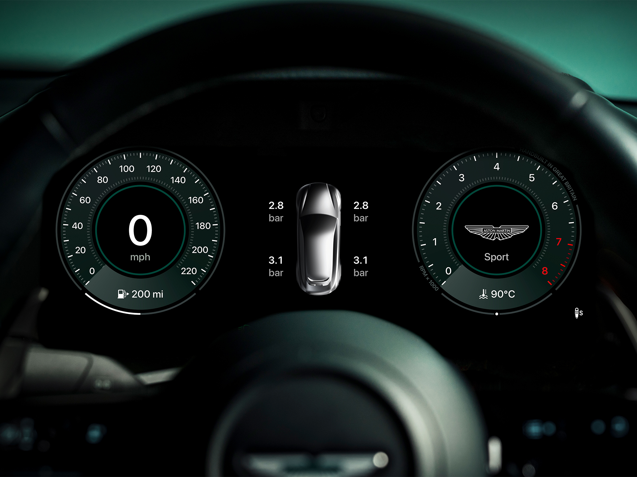 Aston Martin has worked with Apple to bring its design philosophy to the look and feel of CarPlay Ultra