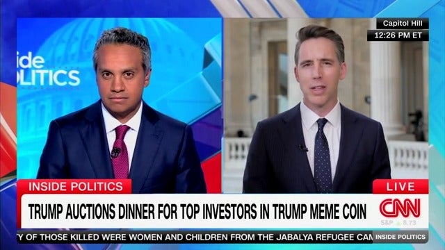 GOP lawmaker Josh Hawley insisted on Wednesday that Donald Trump was incorruptible and couldn't "be bought" because he is already rich.