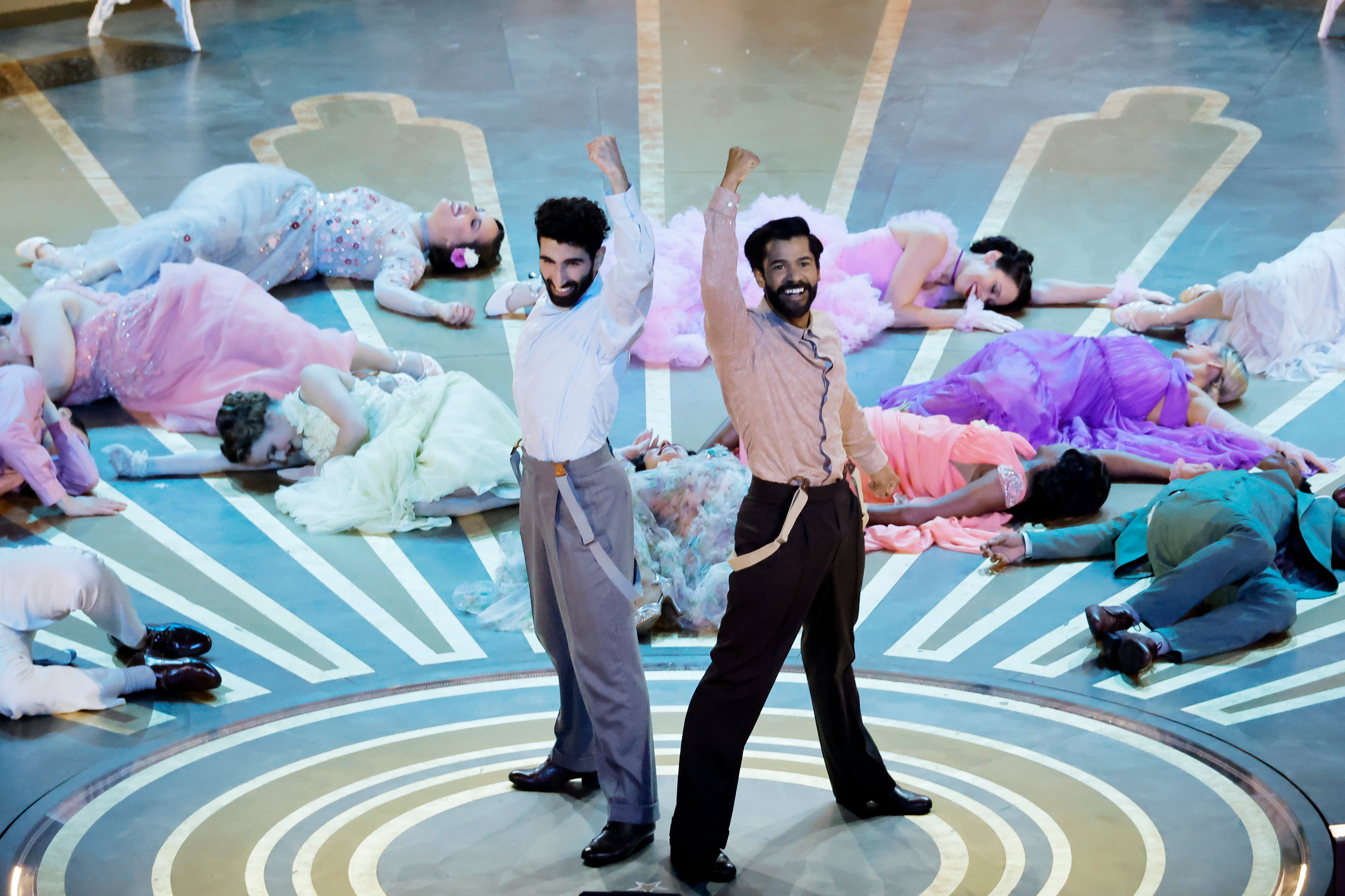 Dancers perform 'Naatu Naatu' from RRR at the 95th Academy Awards