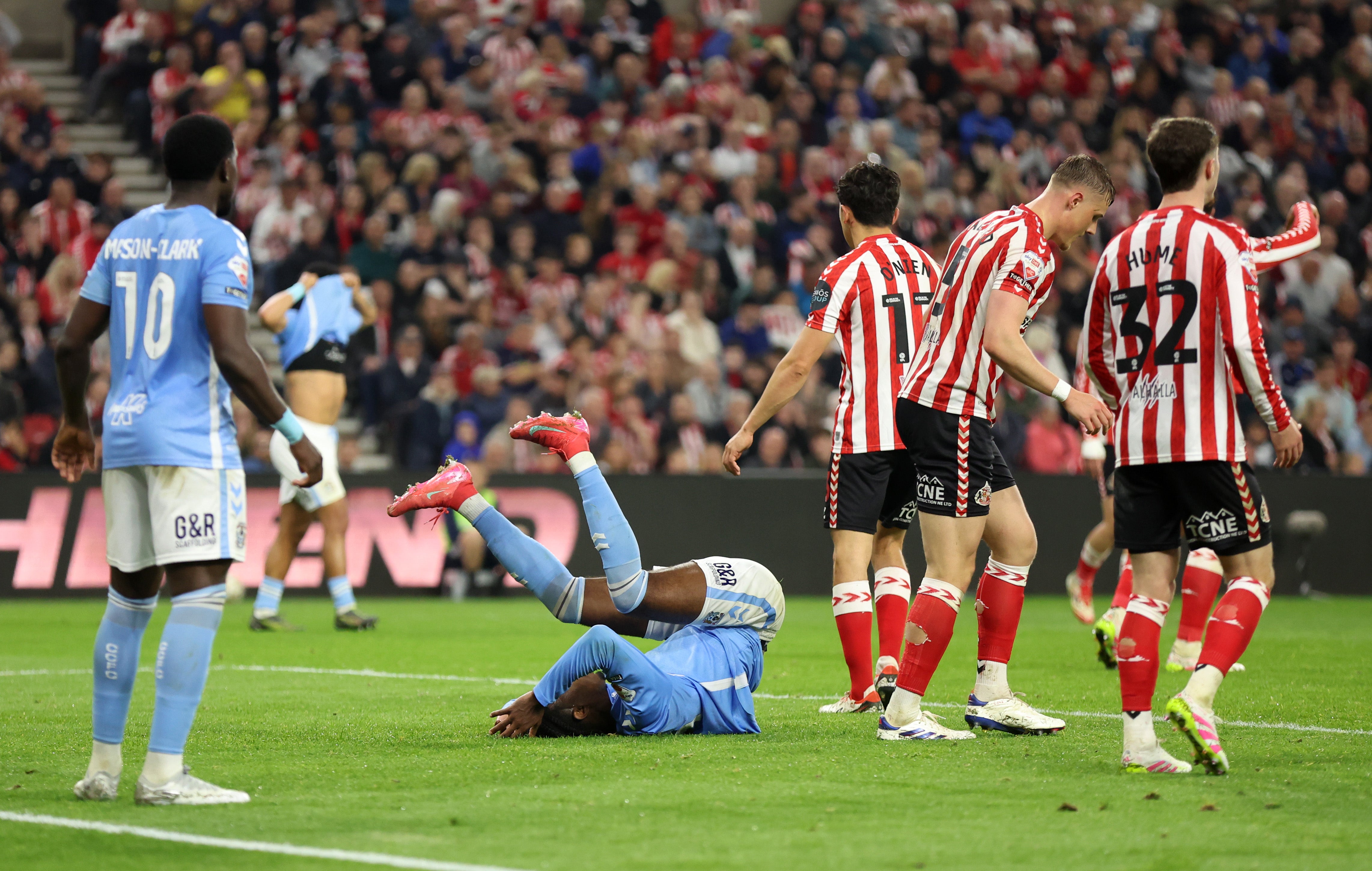 Coventry were denied penalties in late drama in the second leg