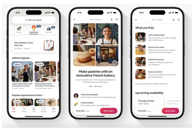 Experiences can also be booked on Airbnb