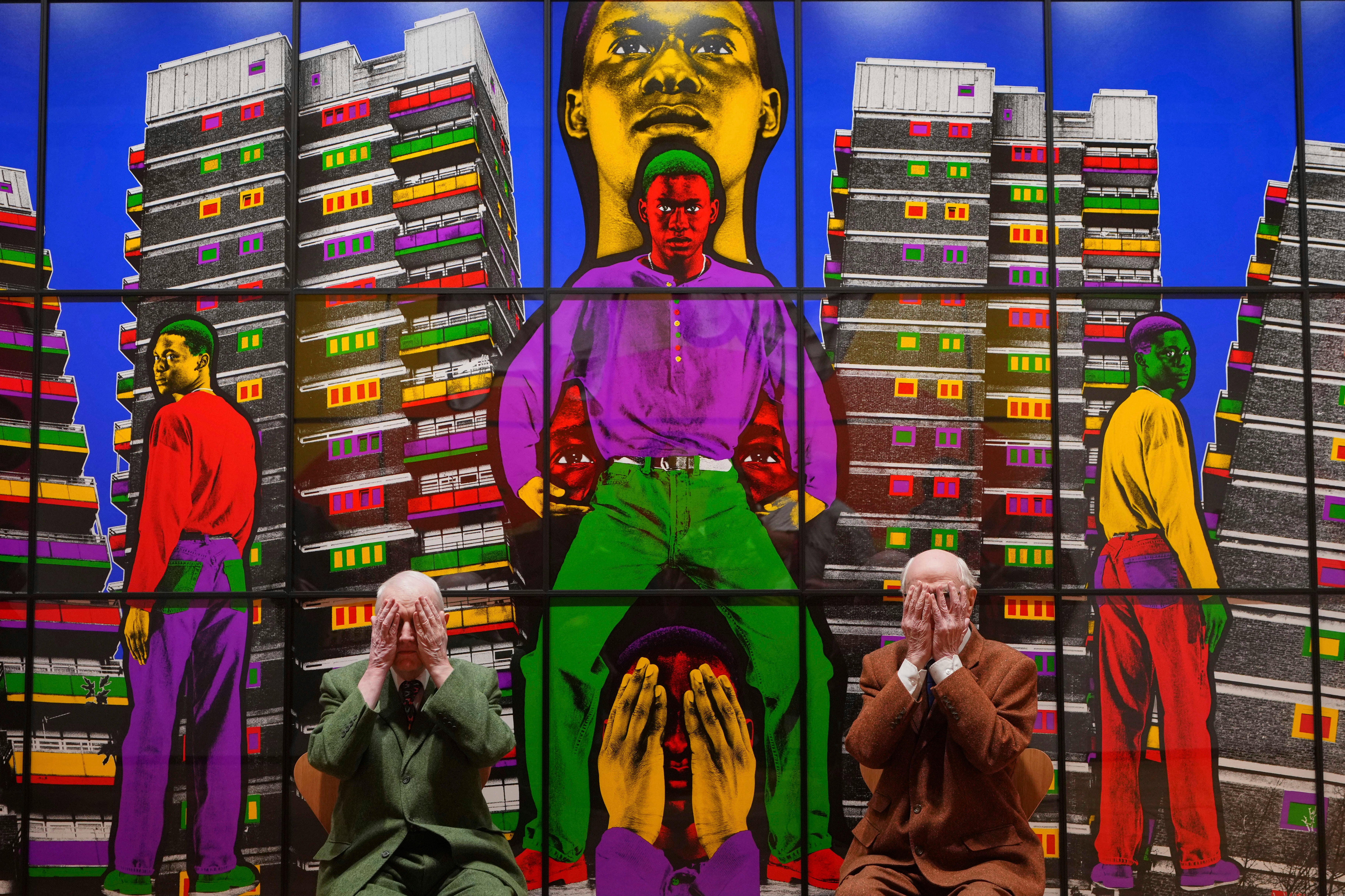 APTOPIX Britain Gilbert & George Exhibition