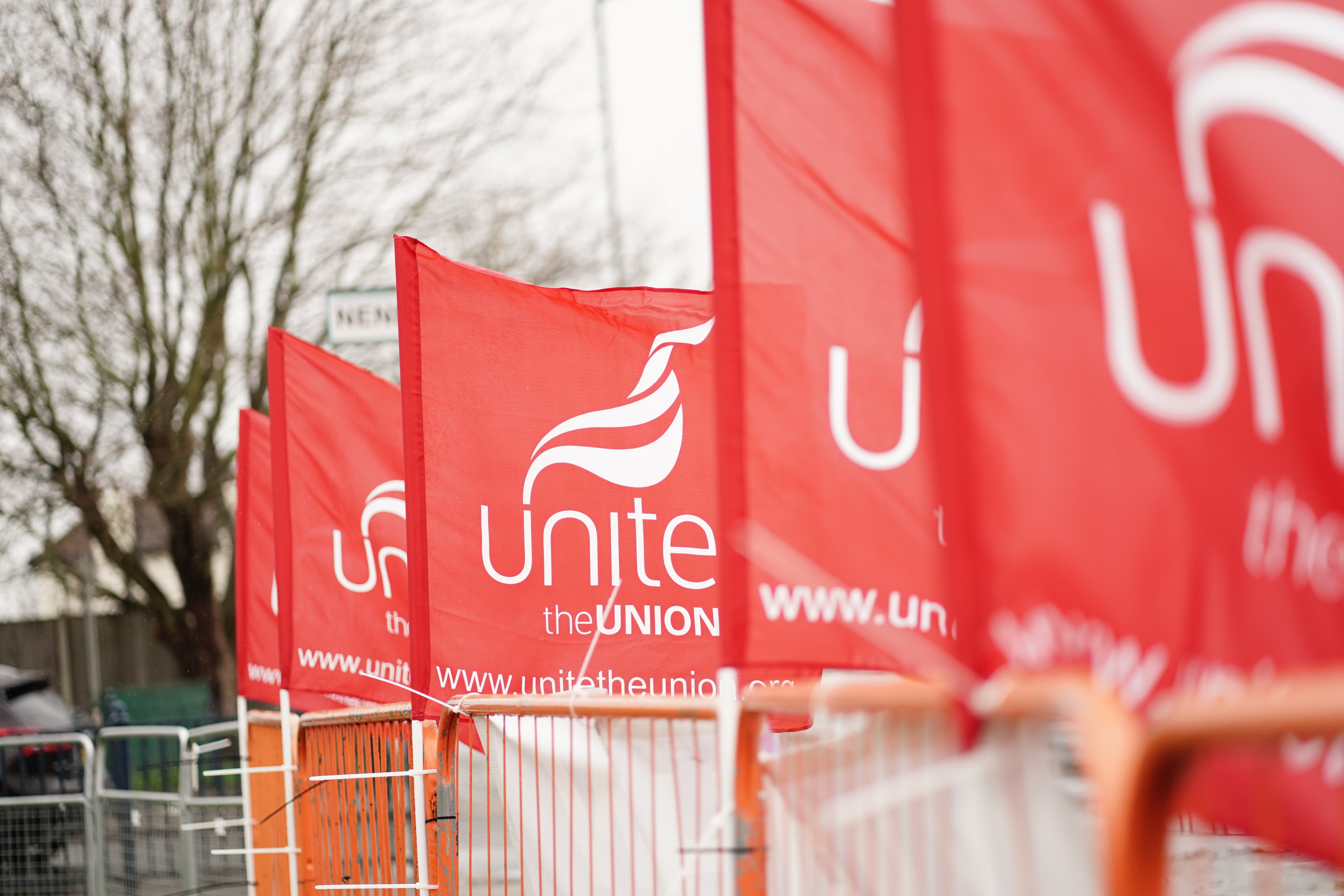 Unite represents 500 workers at the company (Jordan Pettitt/PA)