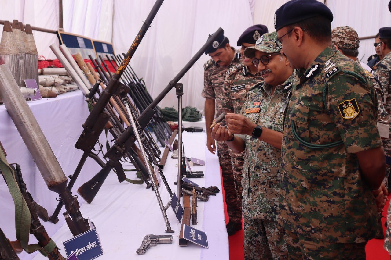 Arms allegedly recovered during Operation Black Forest