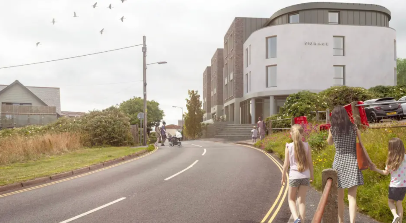 An artist's impression of the plans for St Ives