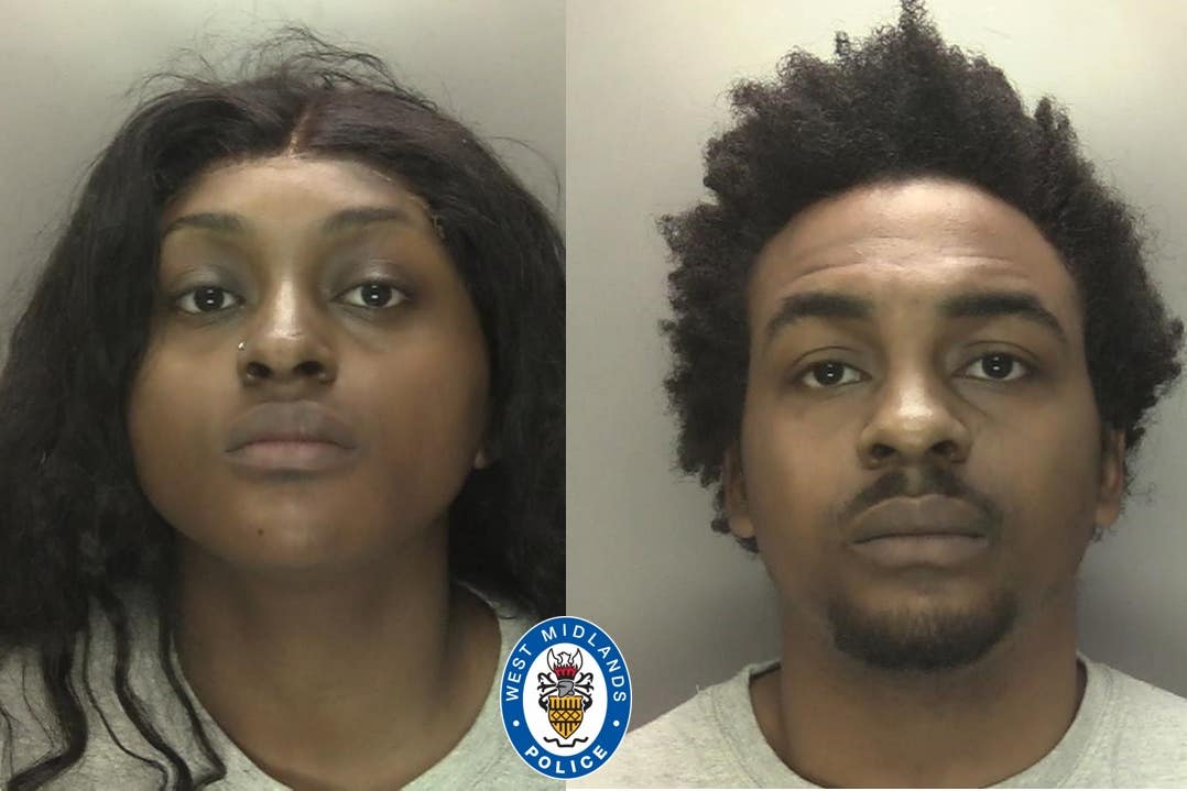 Mya Marsh and Isaiah Marsh, who have been jailed for life for the murder of Minister Enfrence (West Midlands Police/PA)
