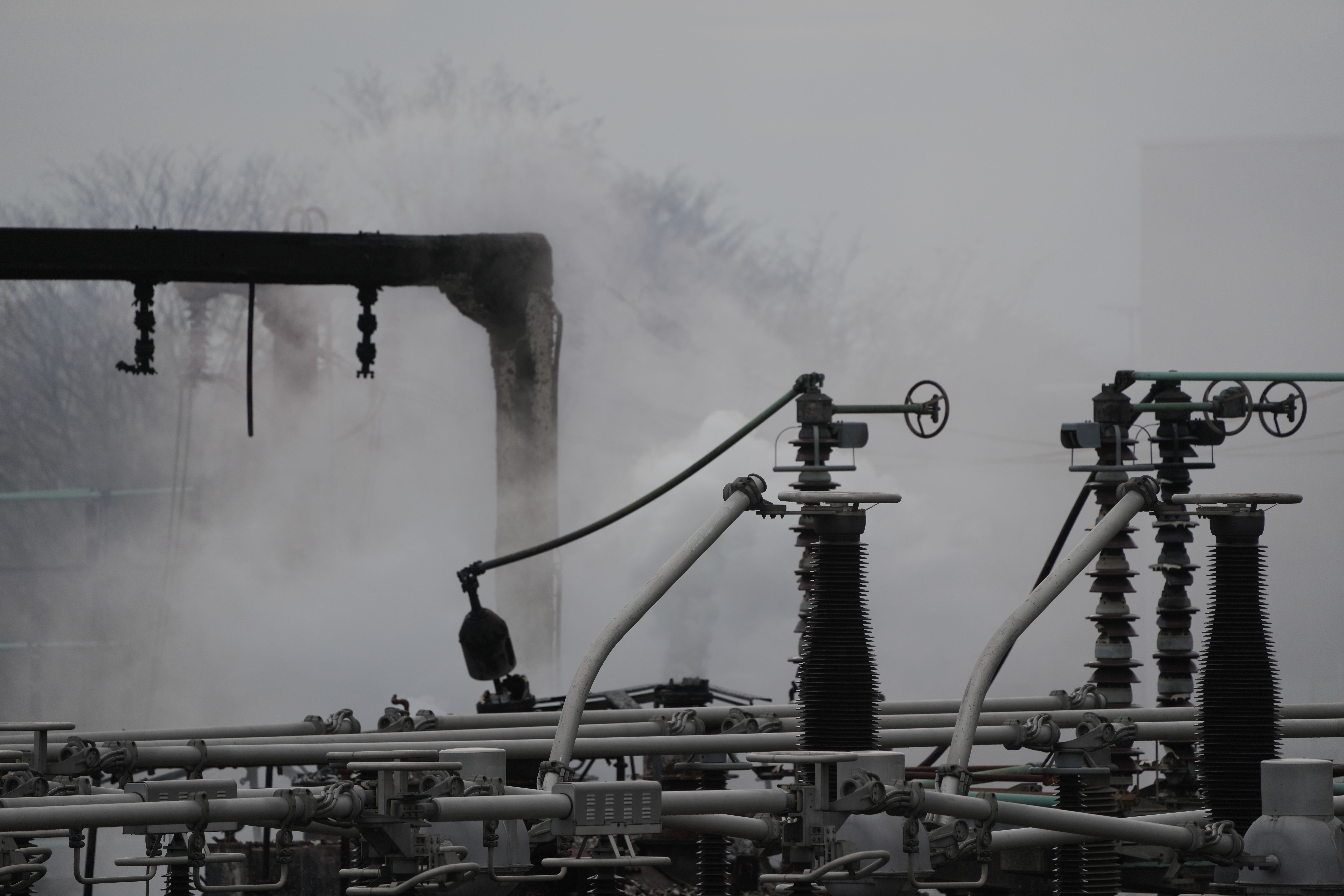 An electrical substation which caught fire in west London brought Heathrow airport to a standstill in March (Maja Smiejkowska/PA)