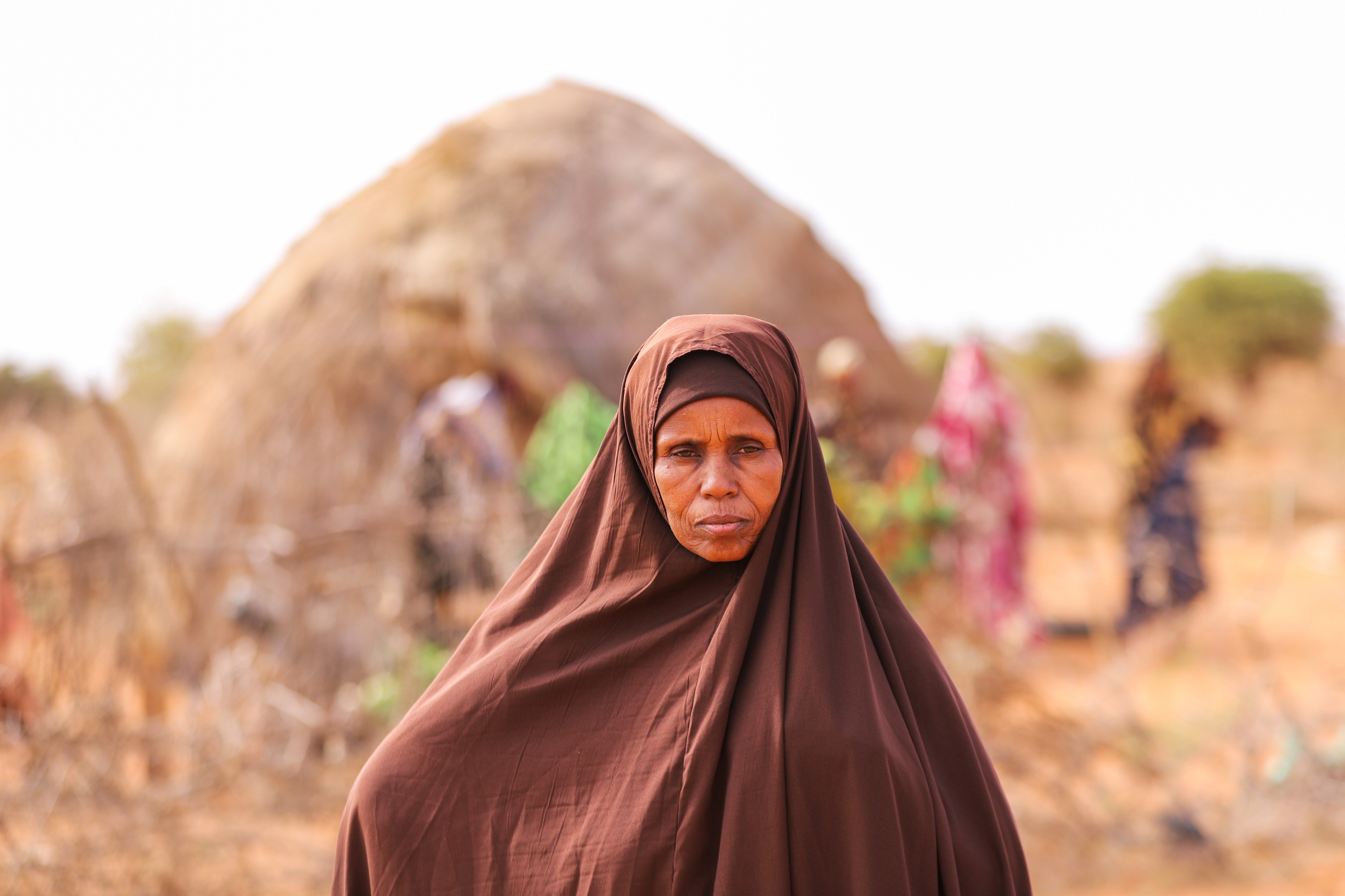 Habiba Abdulahi, a mother of ten, is a beneficiary, of the World Food Programme's Anticipatory Action programme in Ethiopia