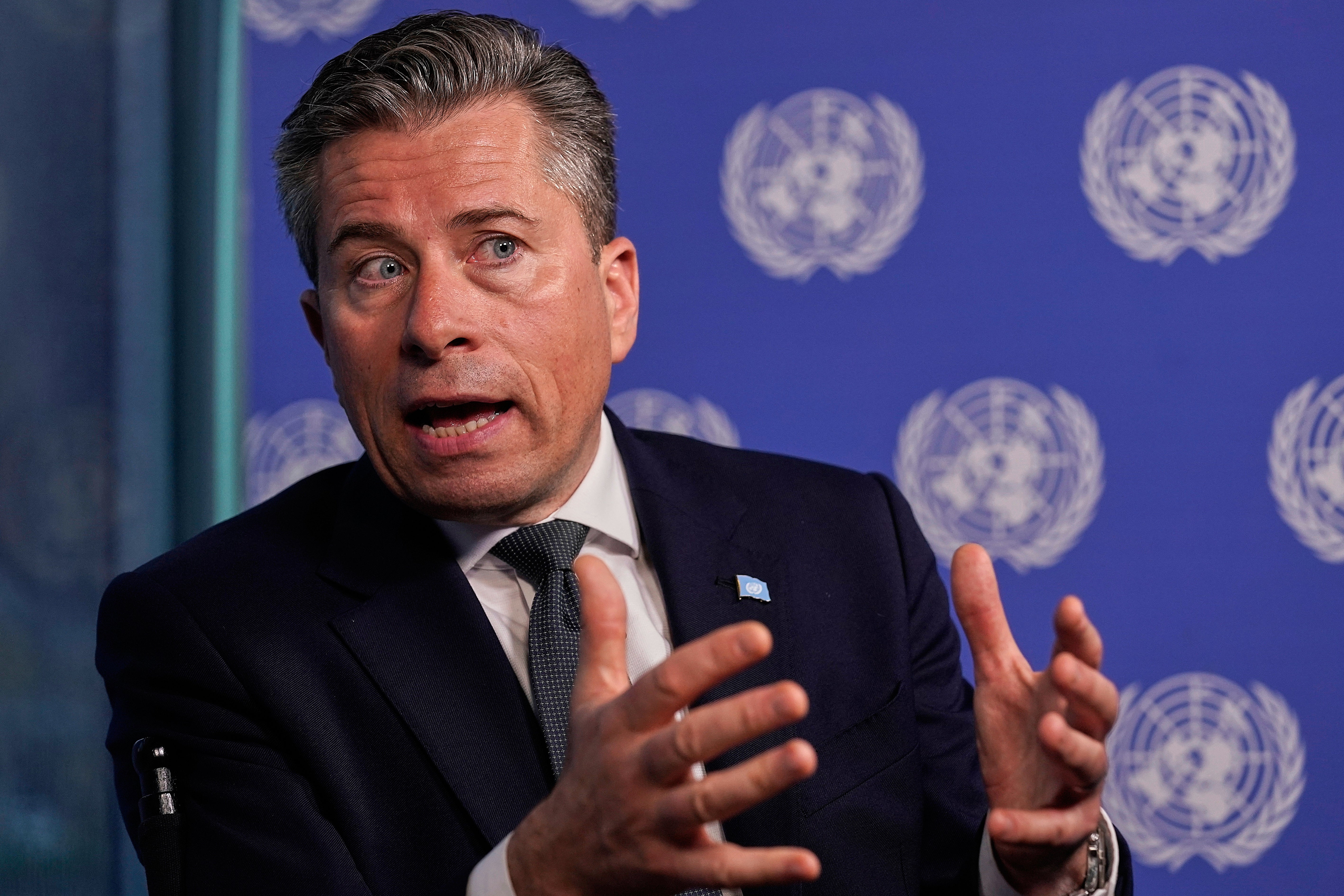 Tom Fletcher said thousands of babies could die in the next 48 hours if the do not receive aid