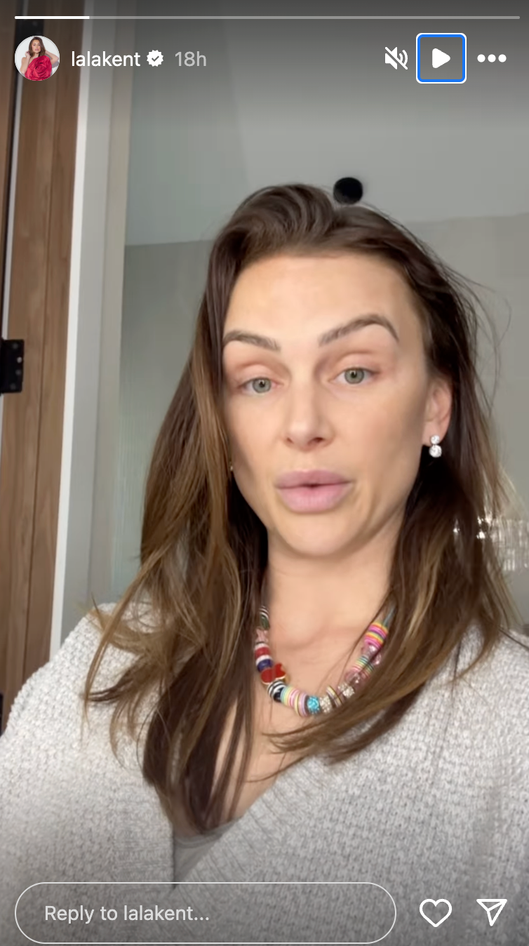 Lala Kent shared a health update in an Instagram video Wednesday