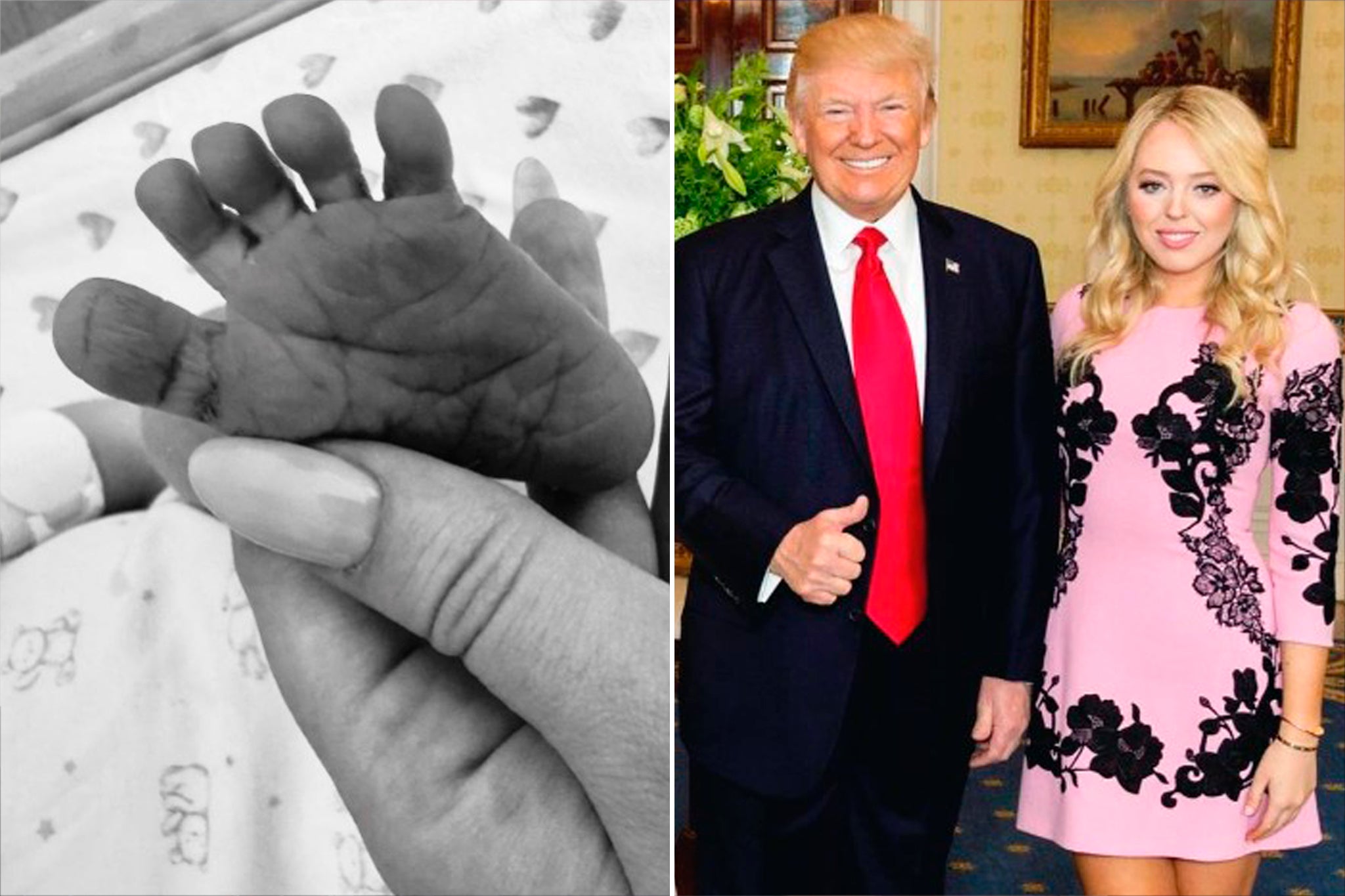 Trump becomes a grandfather for the 11th time as Tiffany gives birth to a son