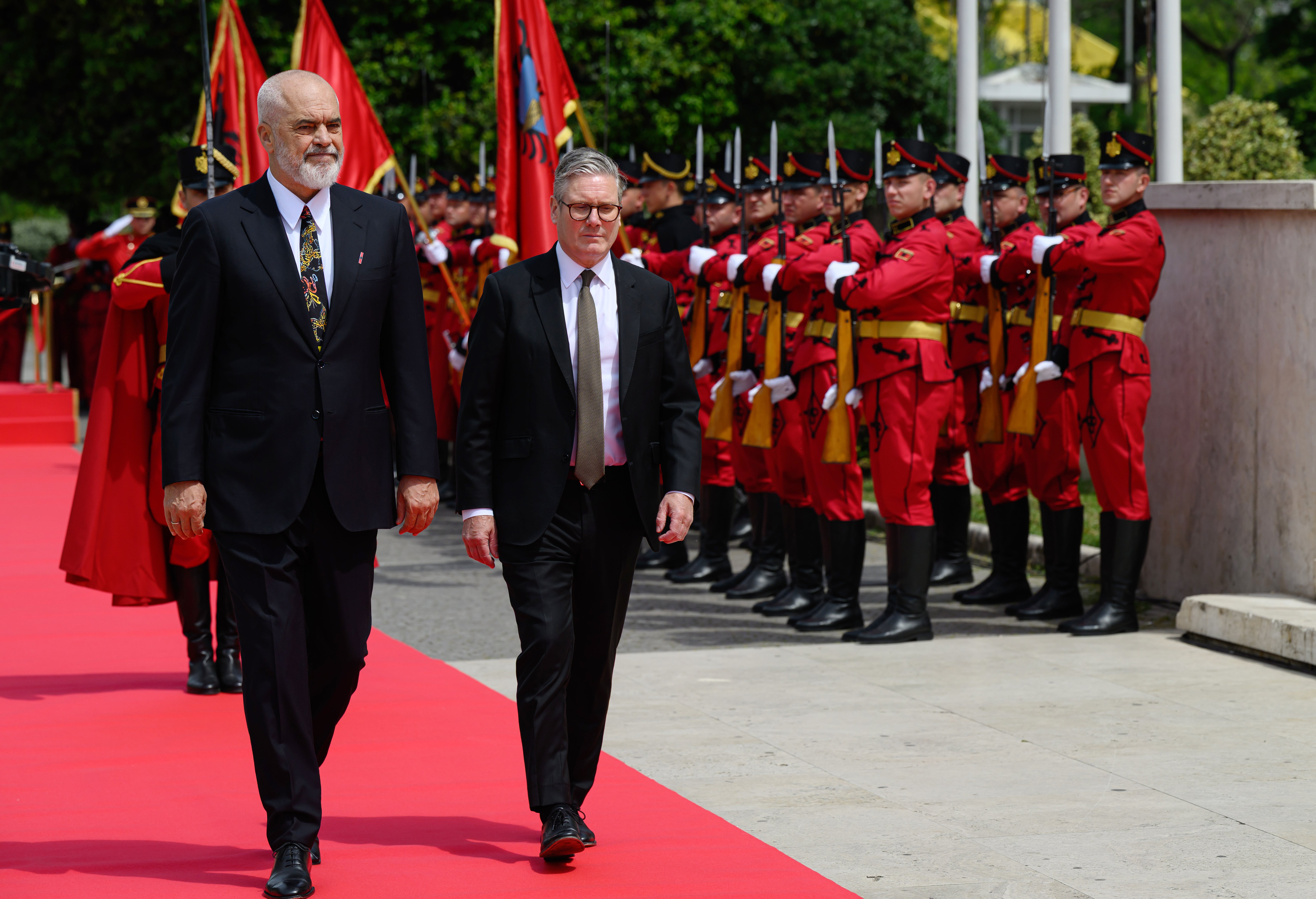 Sir Keir Starmer met Edi Rama in Albania last month