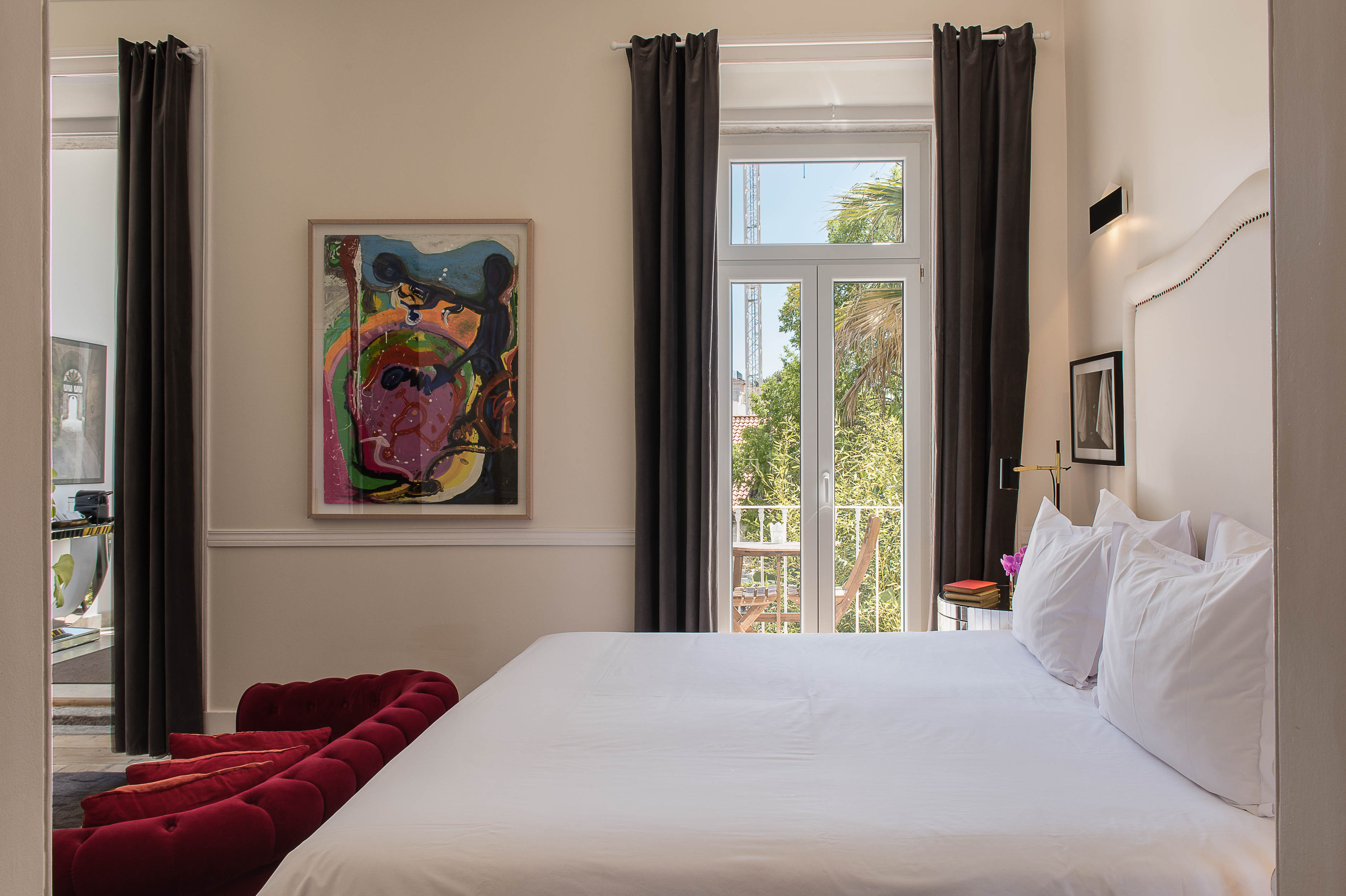 Private terraces at Casa do Barão allow for great people watching