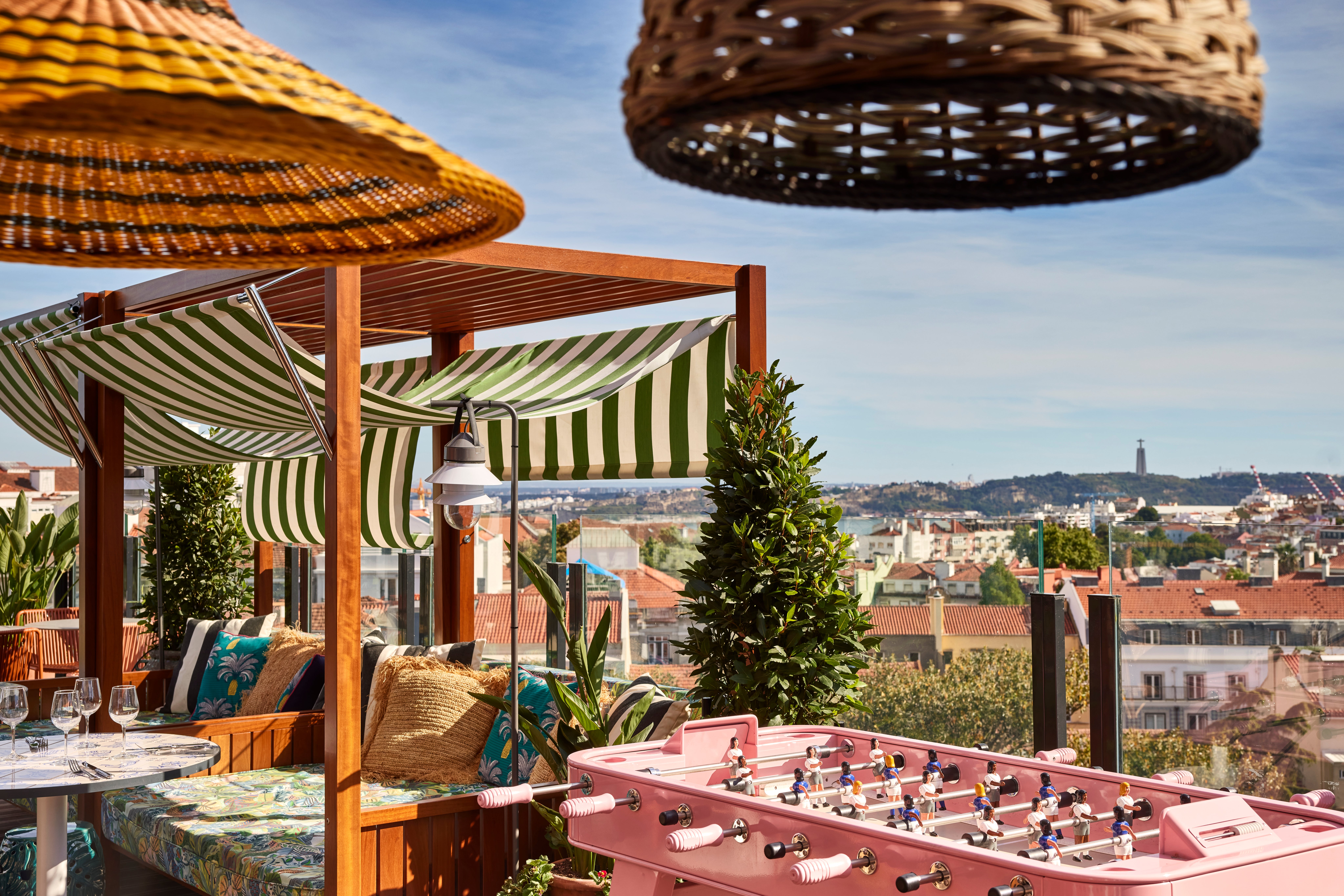 For a conveniently located stay, check in to Mama Shelter Lisboa