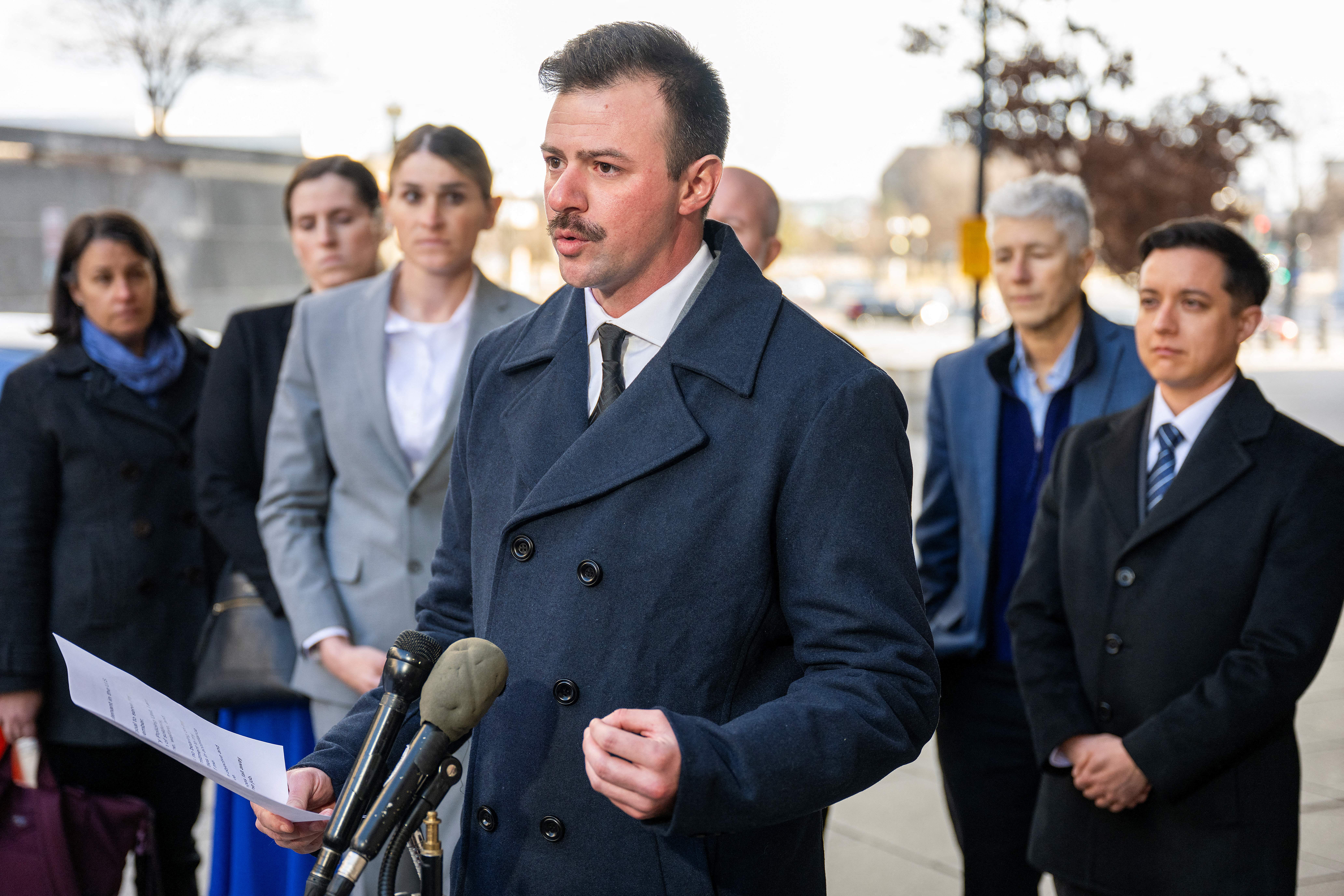 US Army Reserve 2nd Lt. Nicolas Talbott is the lead plaintiff in a lawsuit with more than 30 trans troops and recruits to strike down Trump’s ban on trans service members