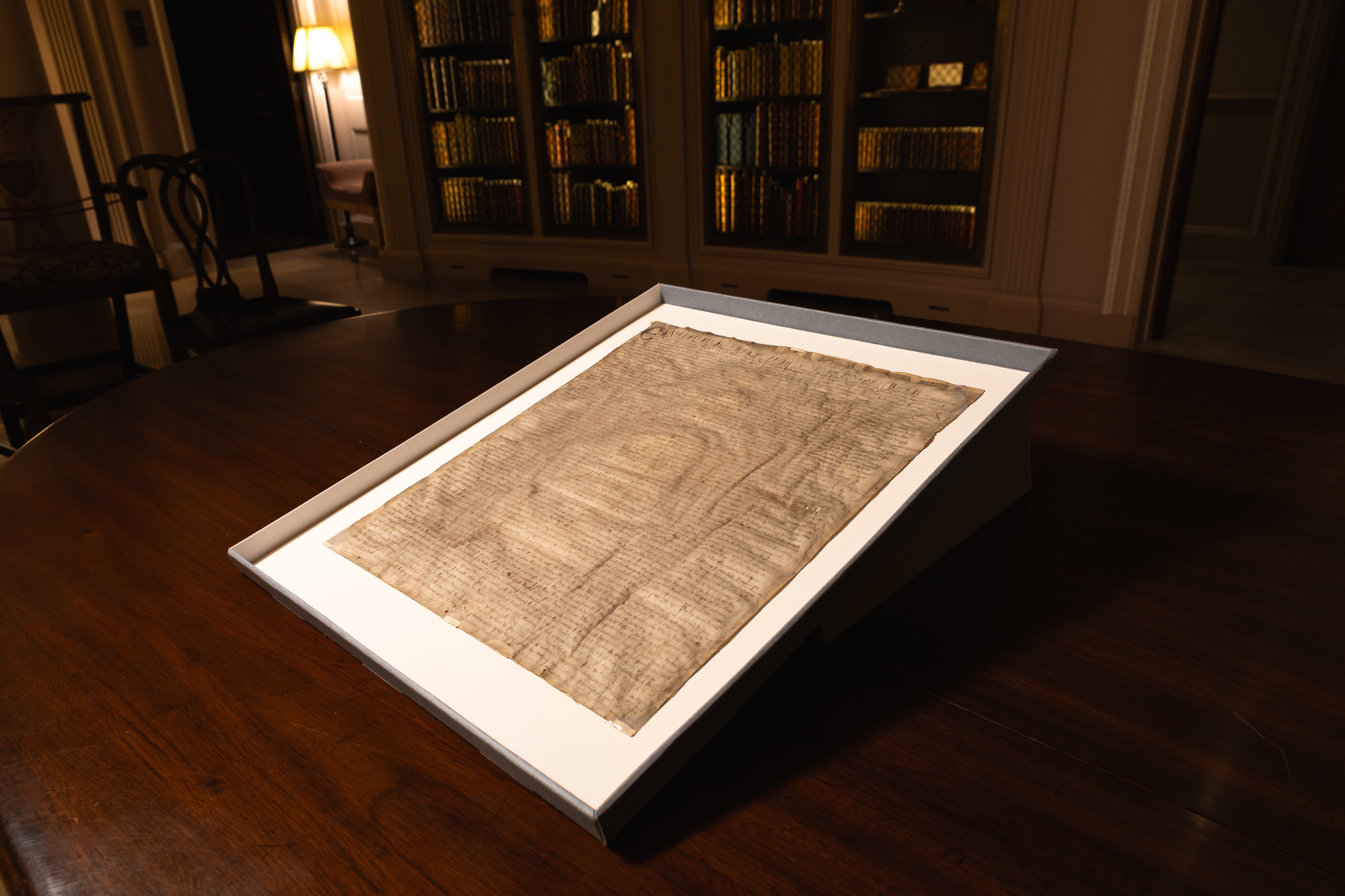 The 1300 issue Magna Carta owned by Harvard Law School