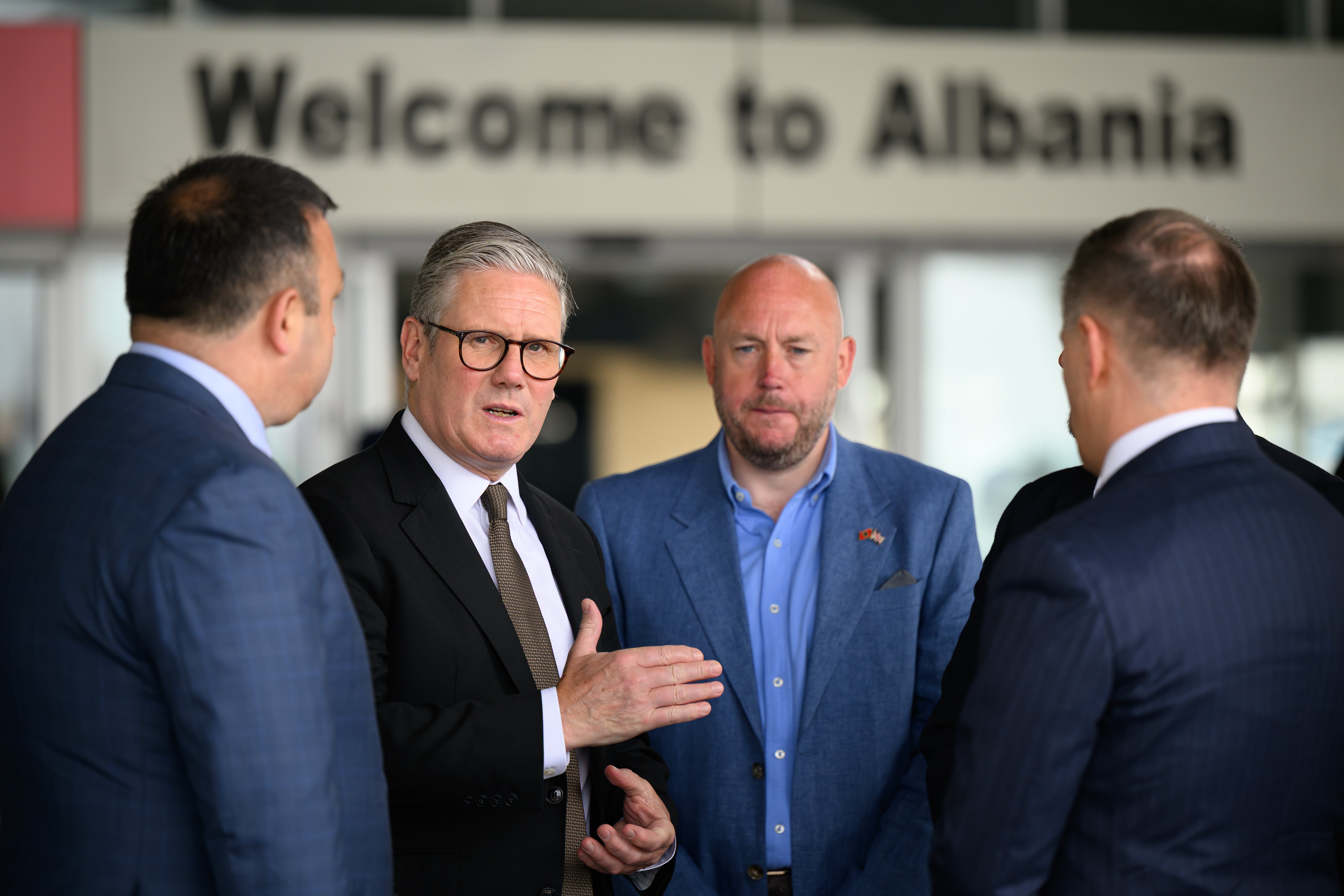 Keir Starmer on his trip to Albania
