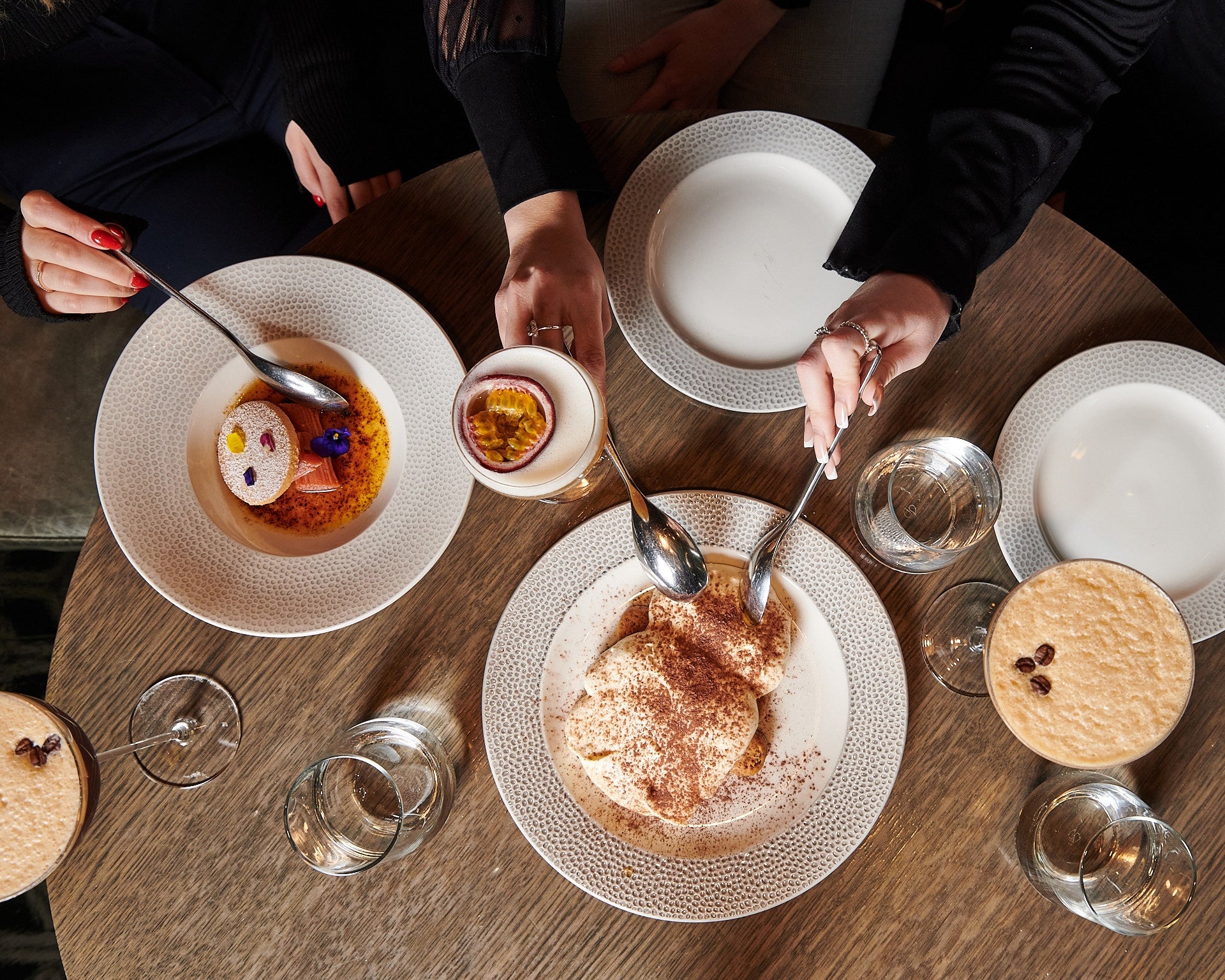 Tiramisu is prepared tableside at The Hari’s popular restaurant