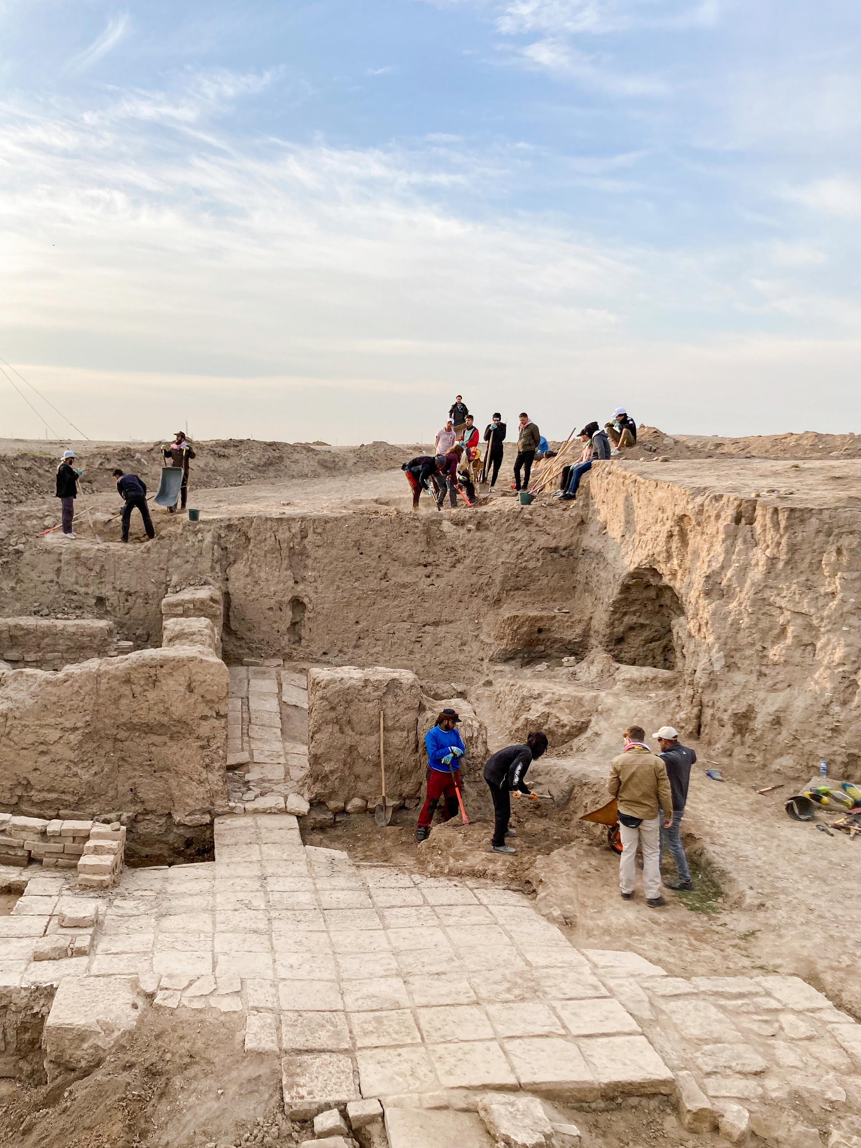 Excavation work in ancient ninive