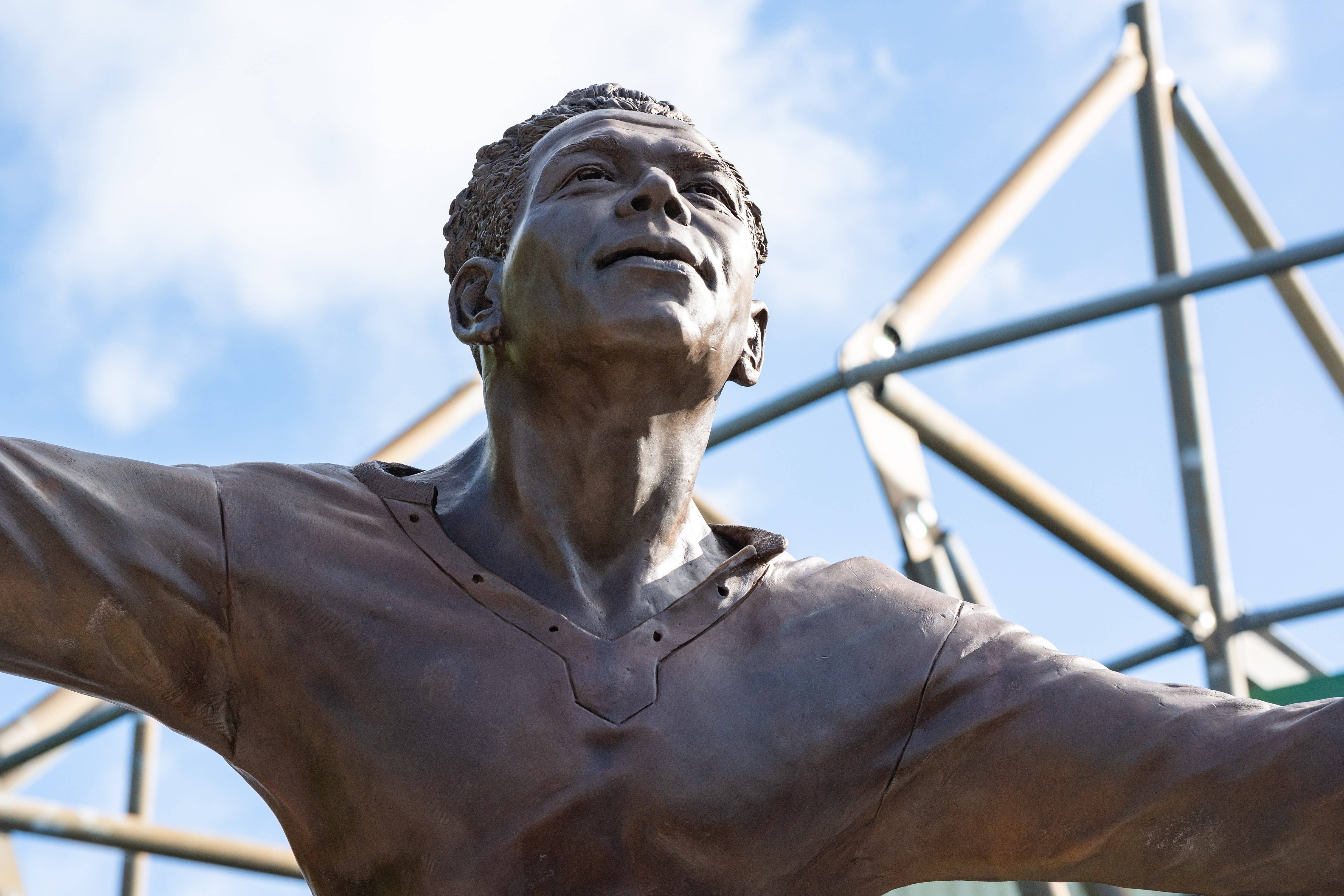 The Jack Leslie statue outside Plymouth Argyle FC’s stadium Home Park (Matthew Ellacott Photography/ The Jack Leslie Campaign/PA)