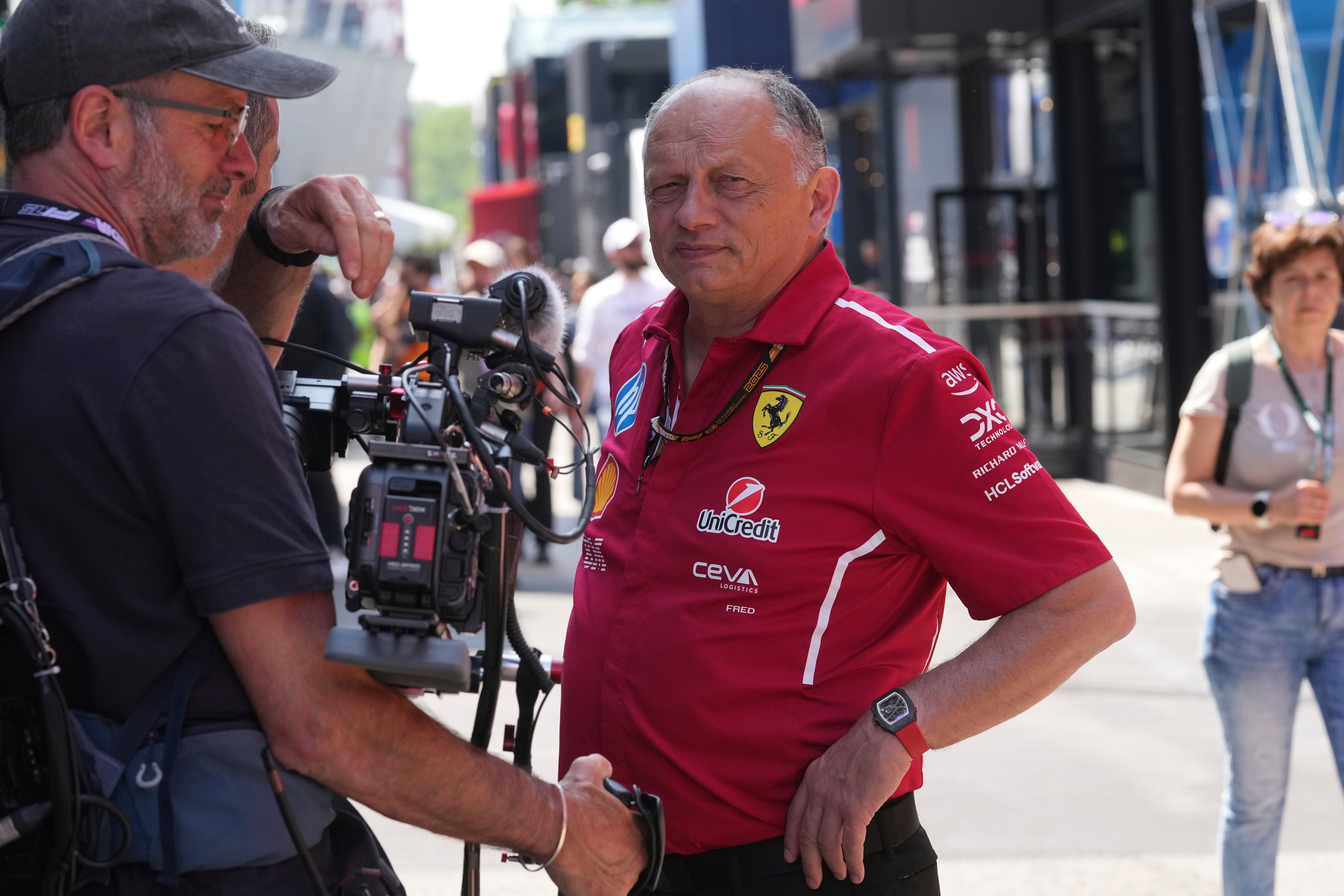Ferrari team principal Fred Vasseur is under pressure heading into Monaco