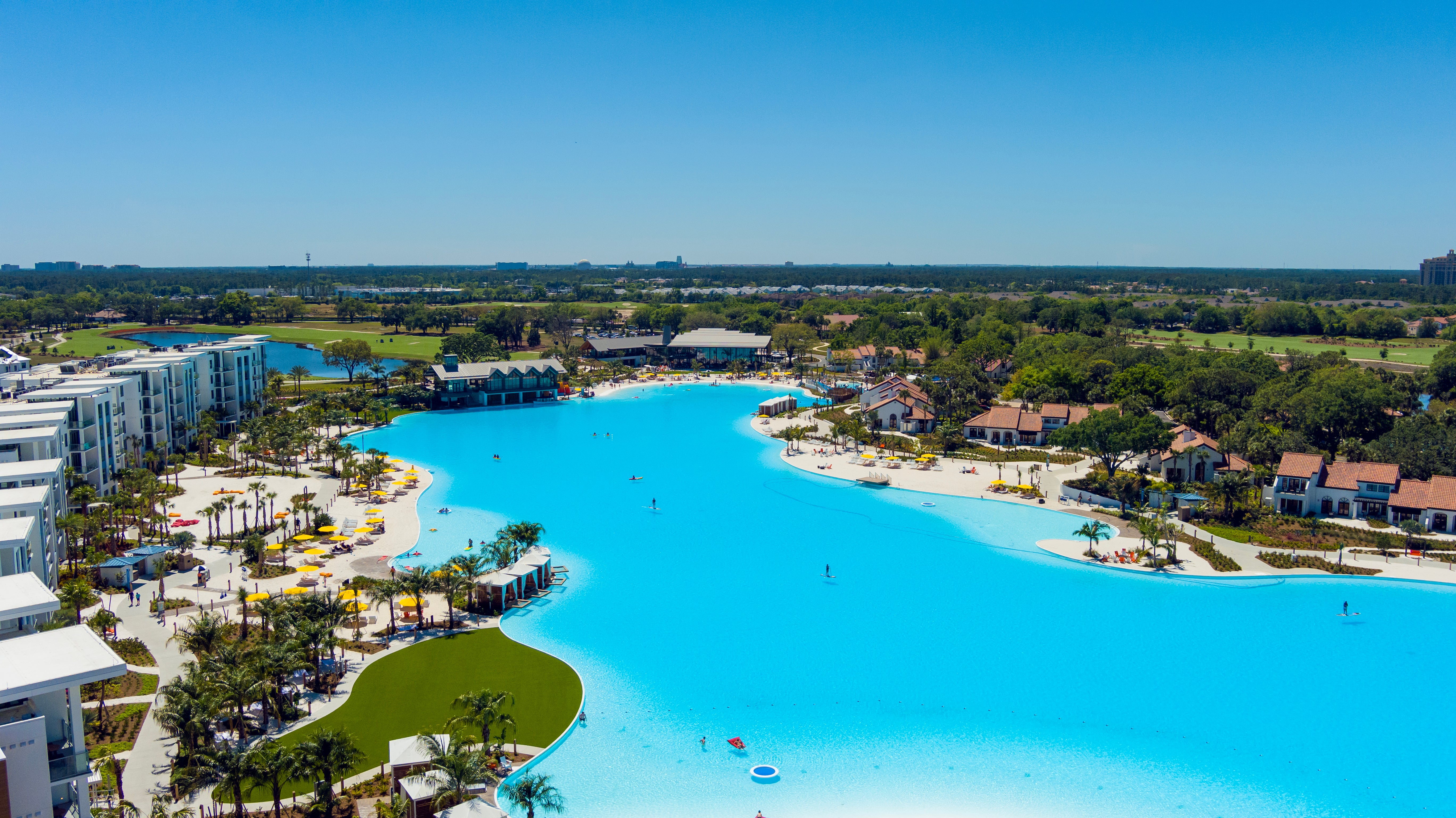 Evermore Orlando's lagoon is the size of 30 football fields