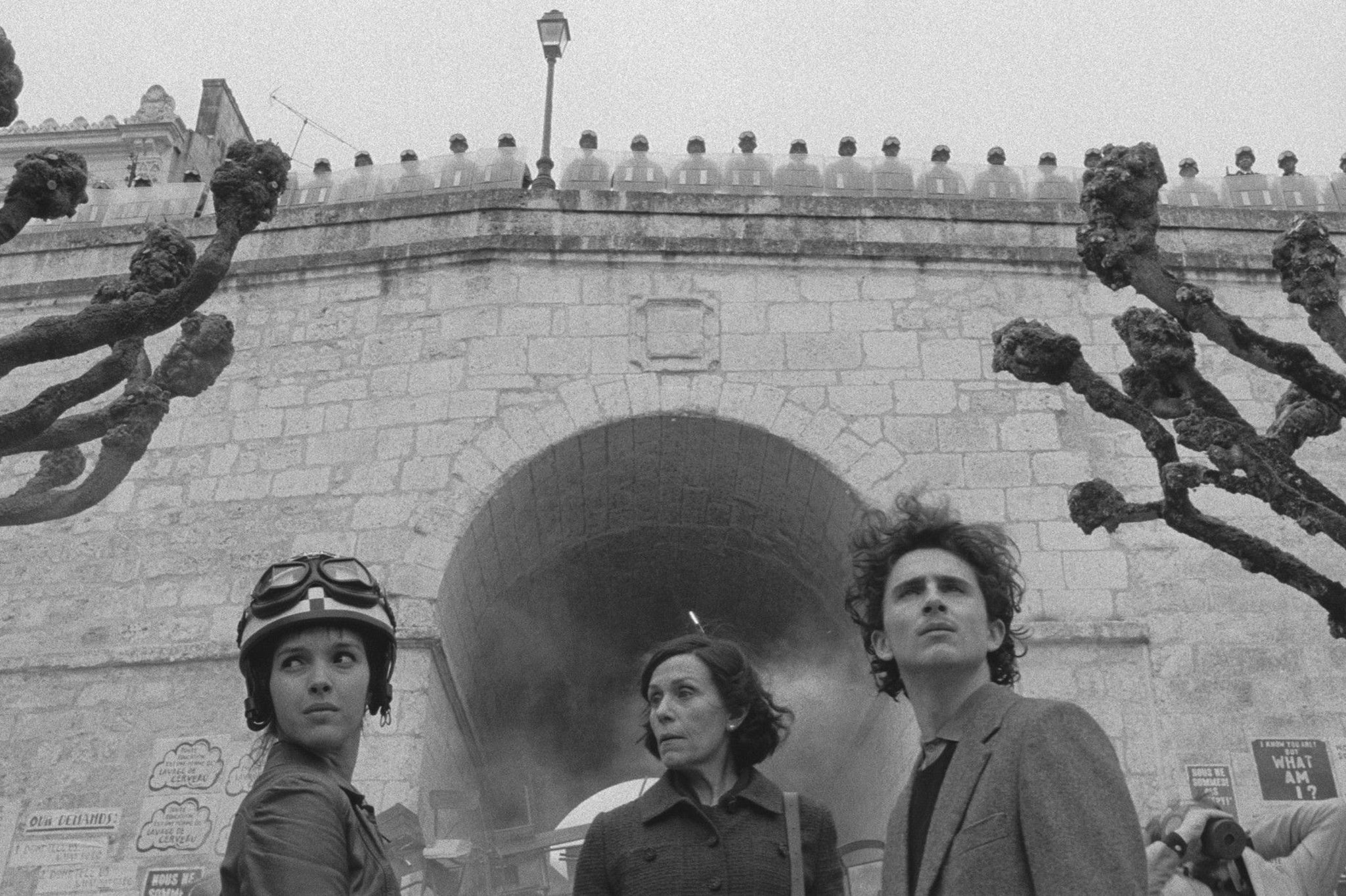 Lyna Khoudri, Frances McDormand and Timothée Chalamet in ‘The French Dispatch’
