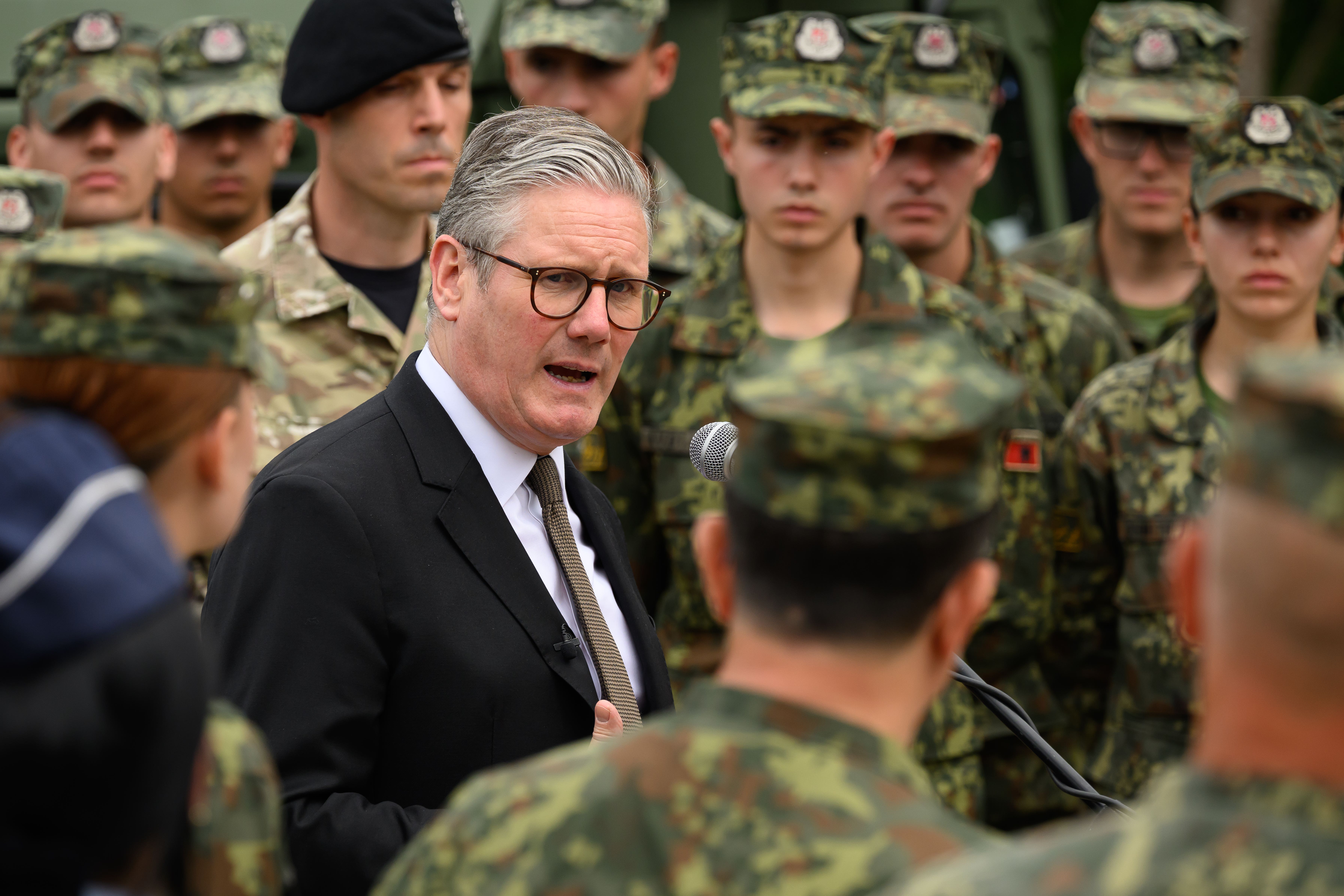 Sir Keir Starmer said Vladimir Putin’s failure to attend peace talks in Istanbul was further evidence he was ‘not serious about peace’. (Leon Neal/PA)