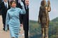 Bronze statue of Melania Trump in her hometown hacked off at the ankles and stolen
