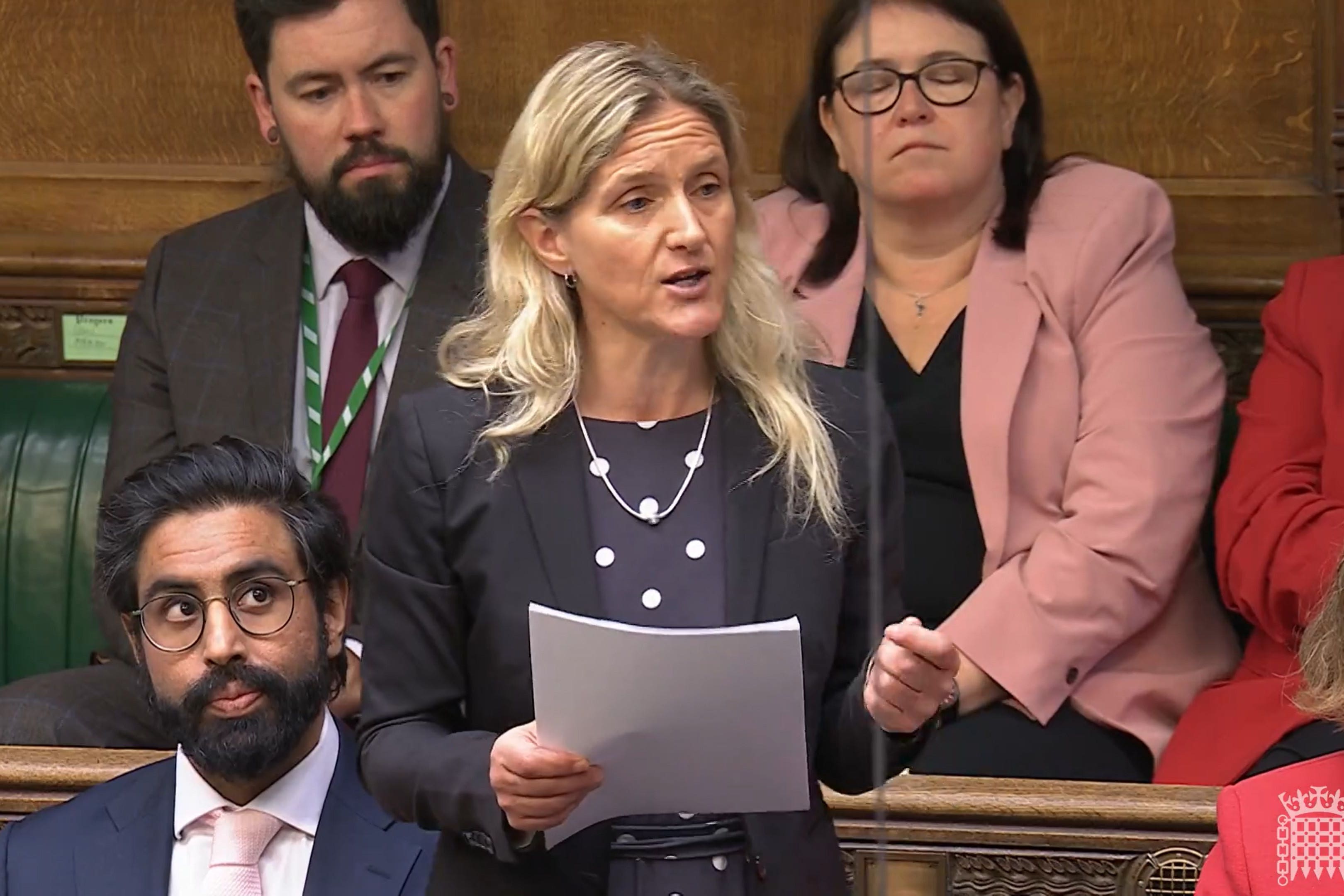 Kim Leadbeater speaking during the debate on the assisted dying bill