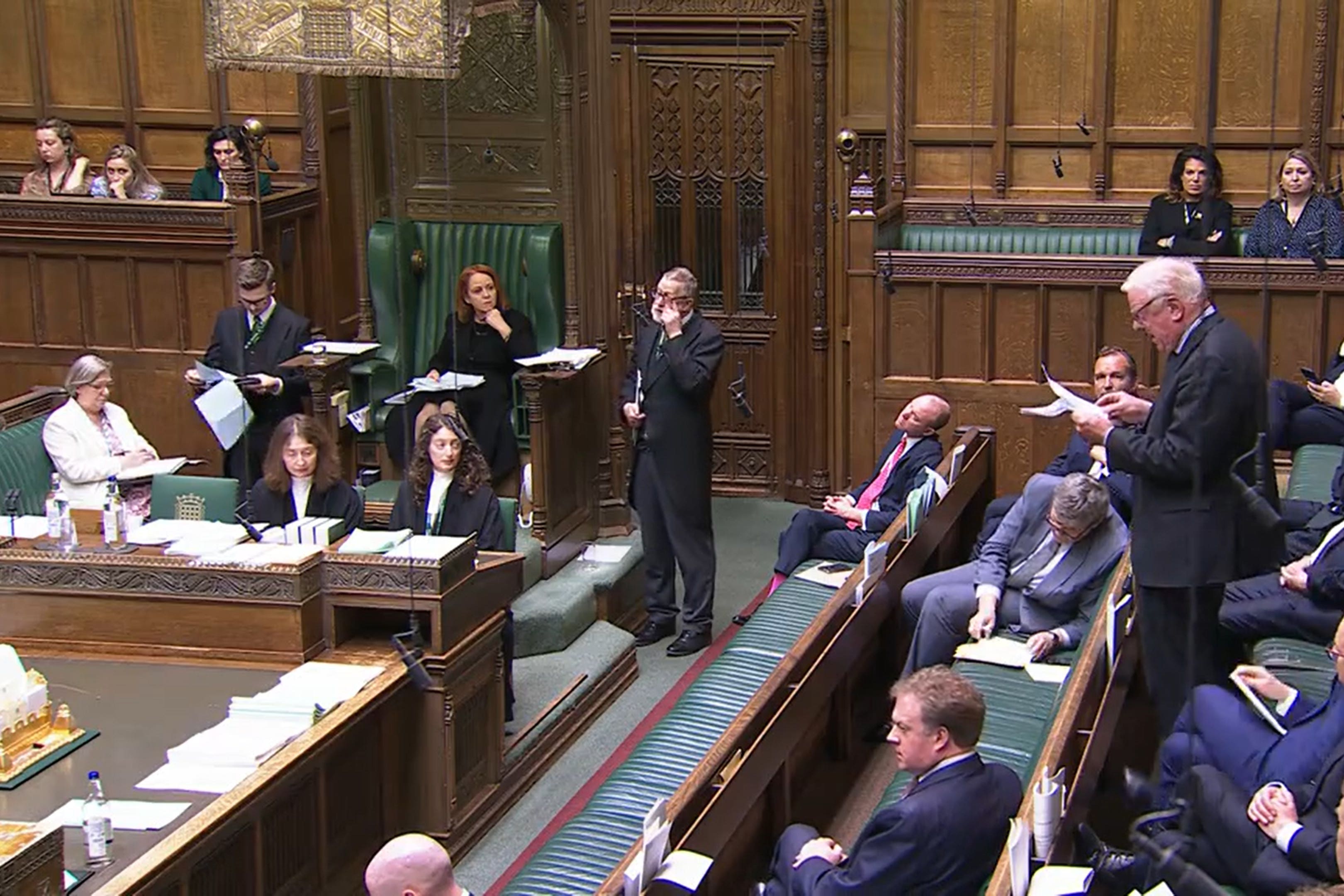 Father of the House Edward Leigh speaking during the debate