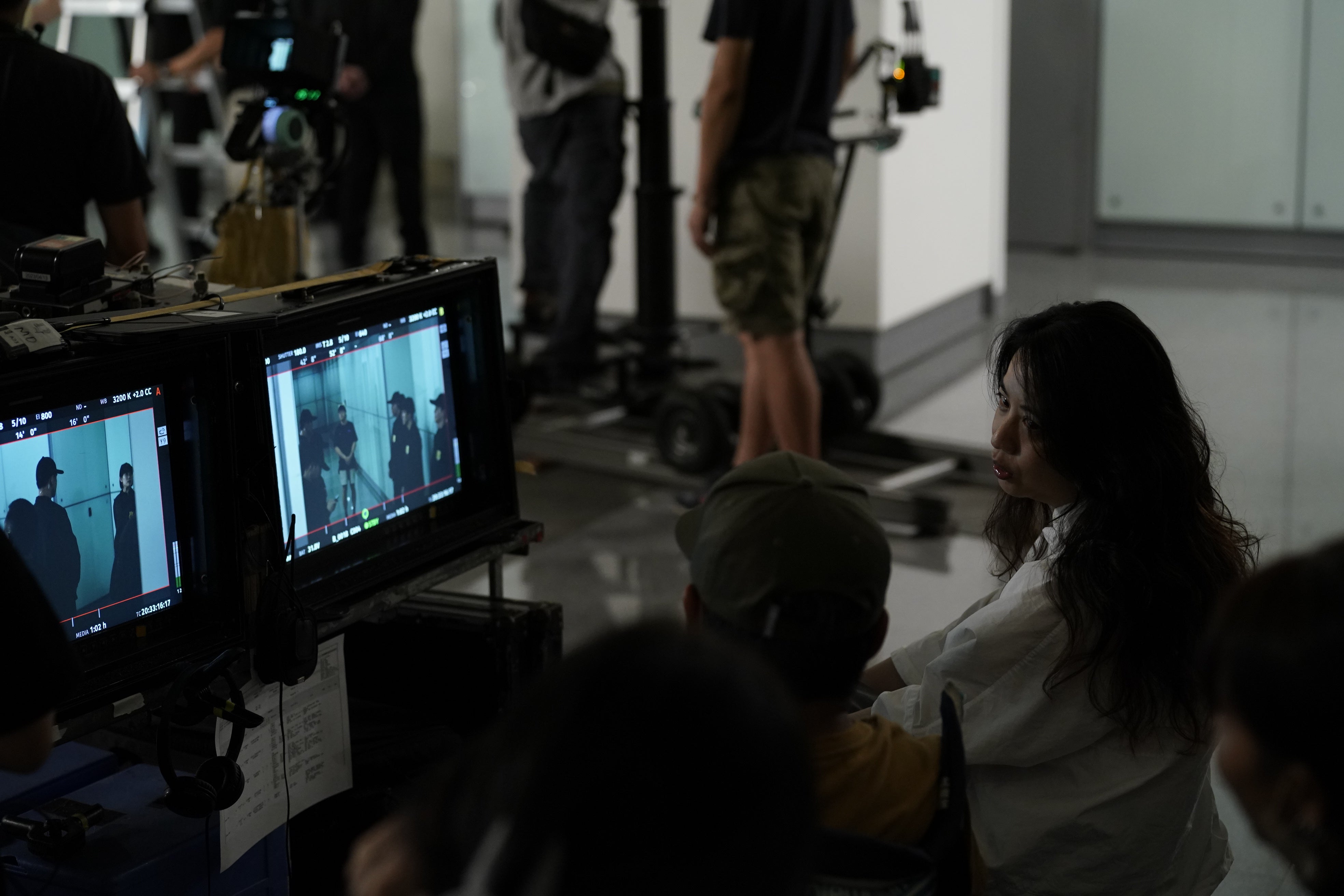 Cheng Hsin Mei behind the scenes during the making of Zero Day