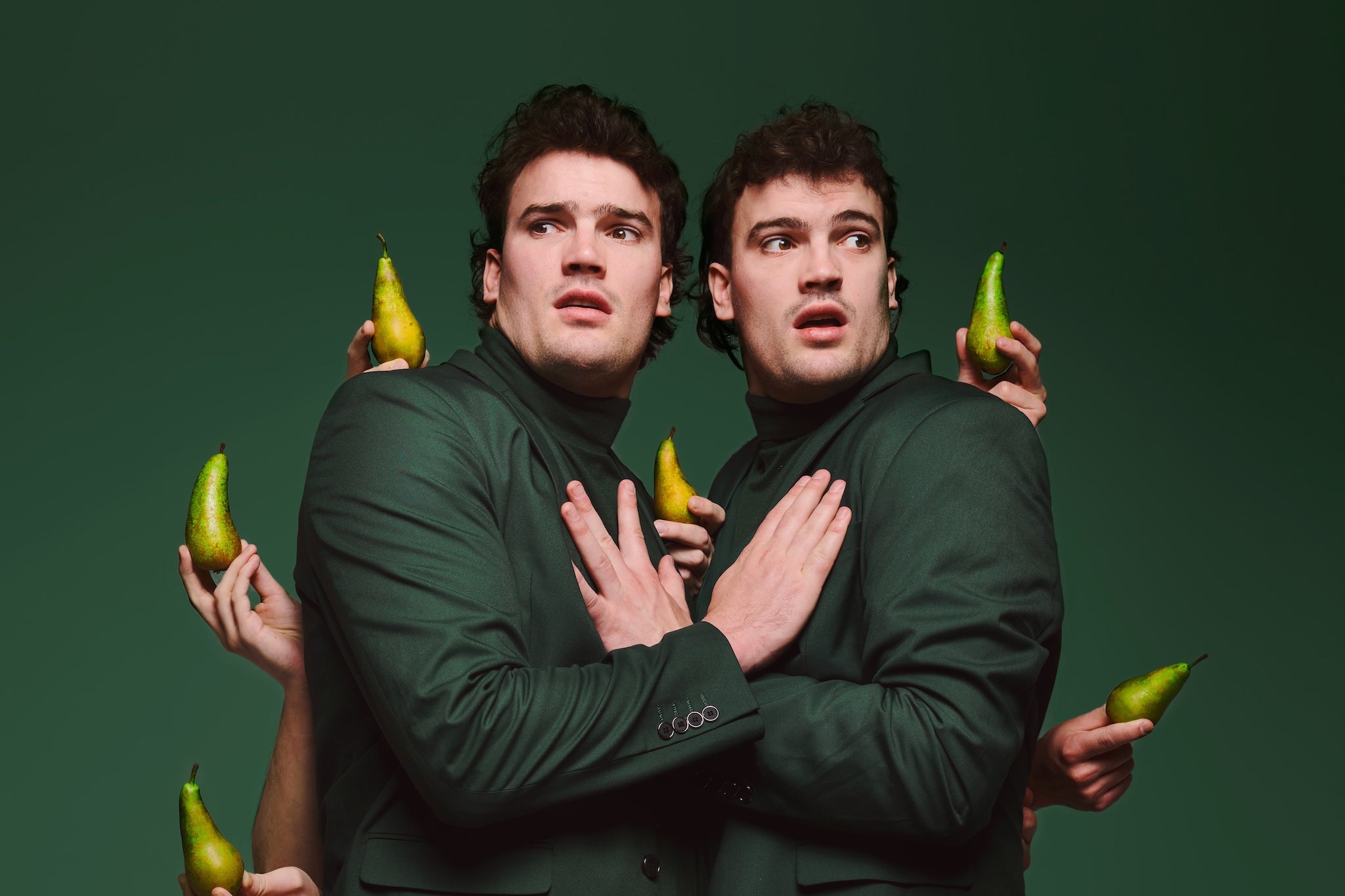 Seeing double: Patrick and Hugo McPherson form the comedic duo Pear