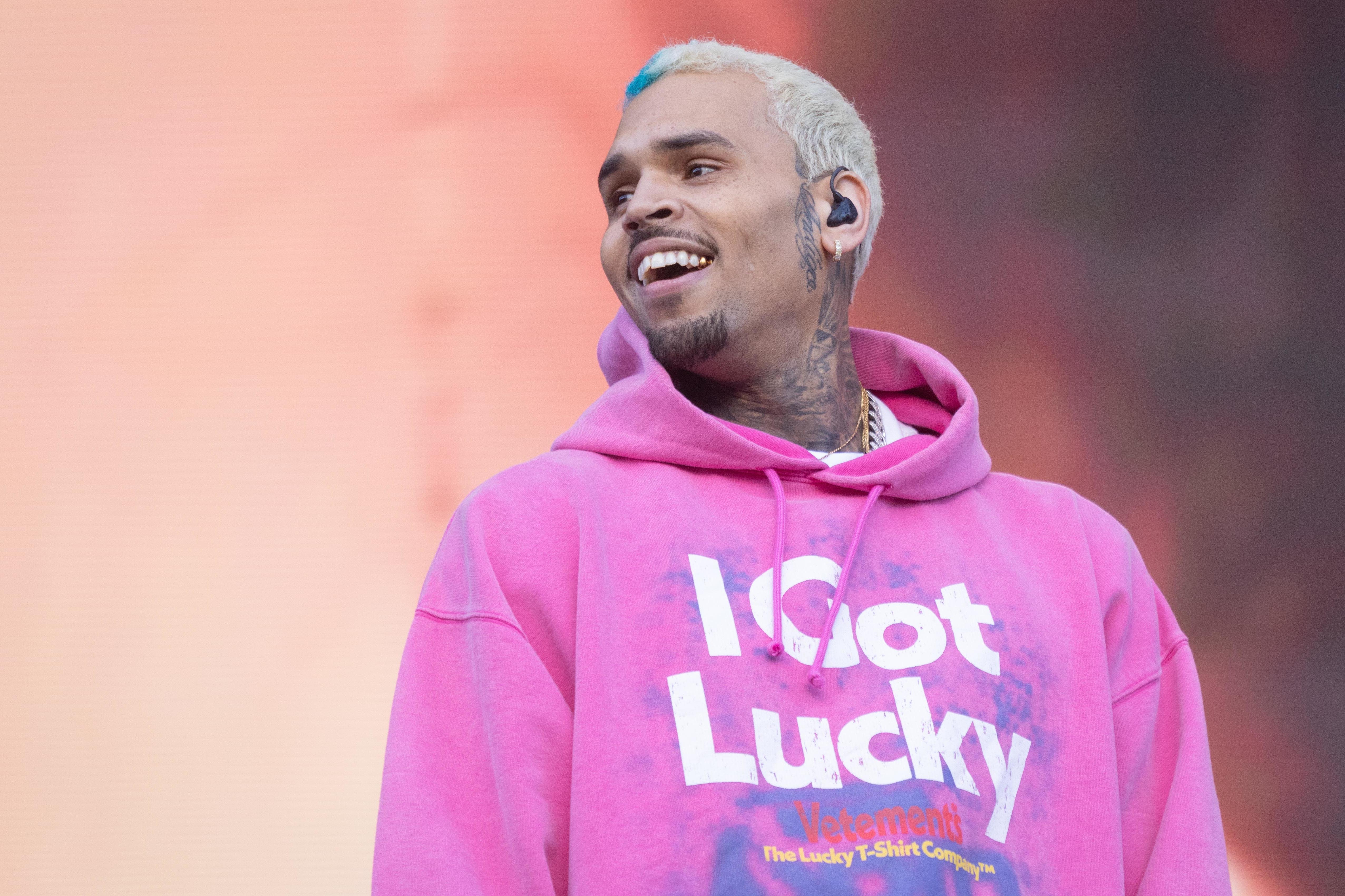 Chris Brown appeared in court in Manchester on Friday (James Manning/PA)