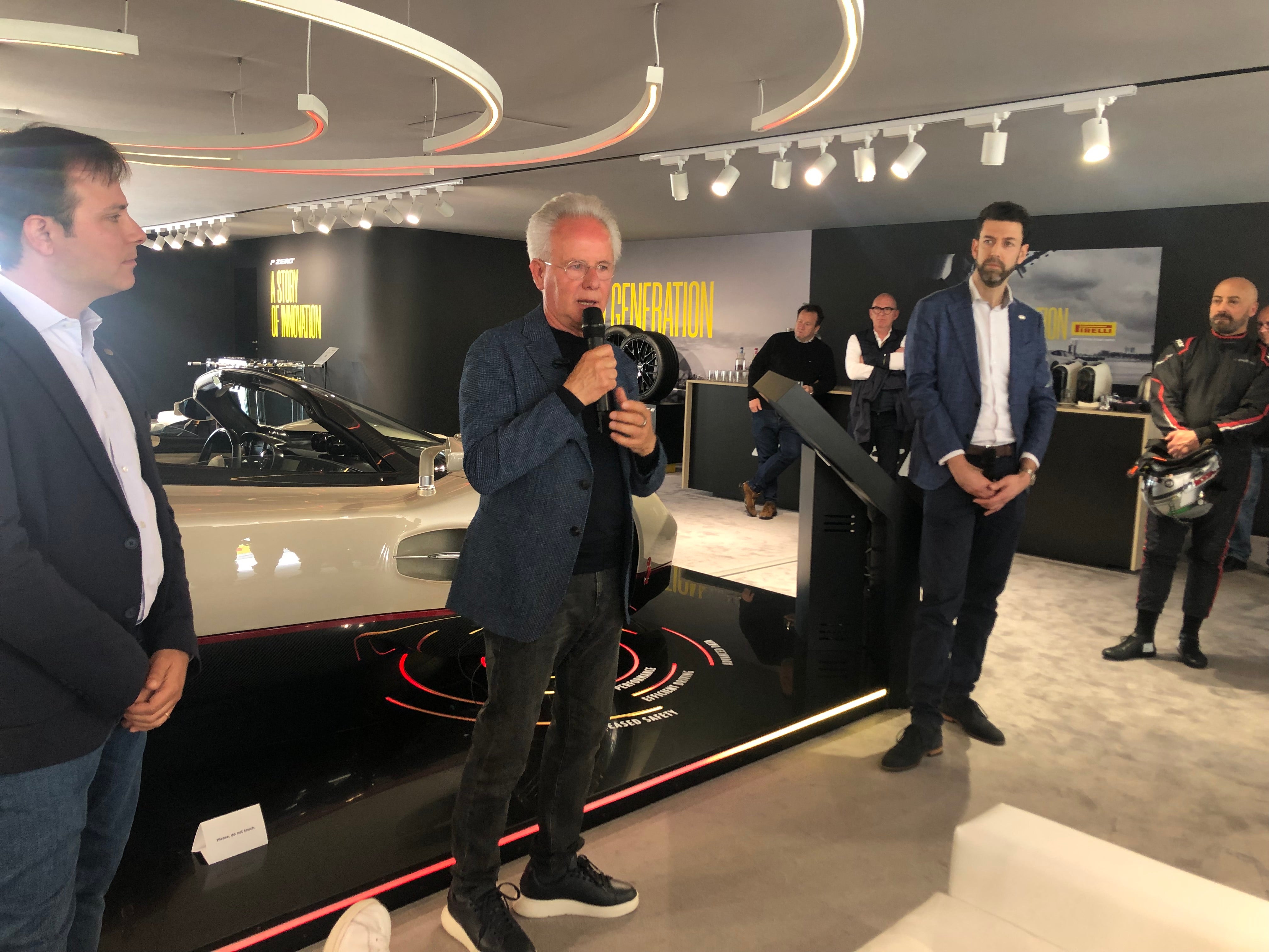 Horacio Pagani, founder of Pagani, endorses the Pirelli P Zero Cyber Tyre