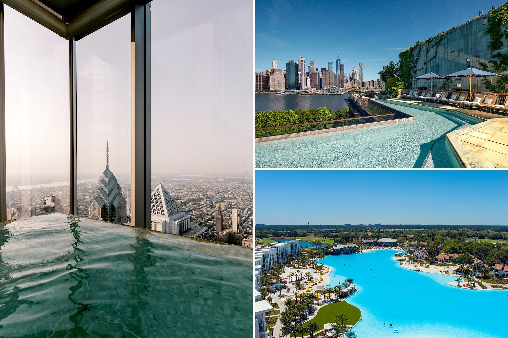 Pools in Philadelphia, Brooklyn and Florida all make the cut