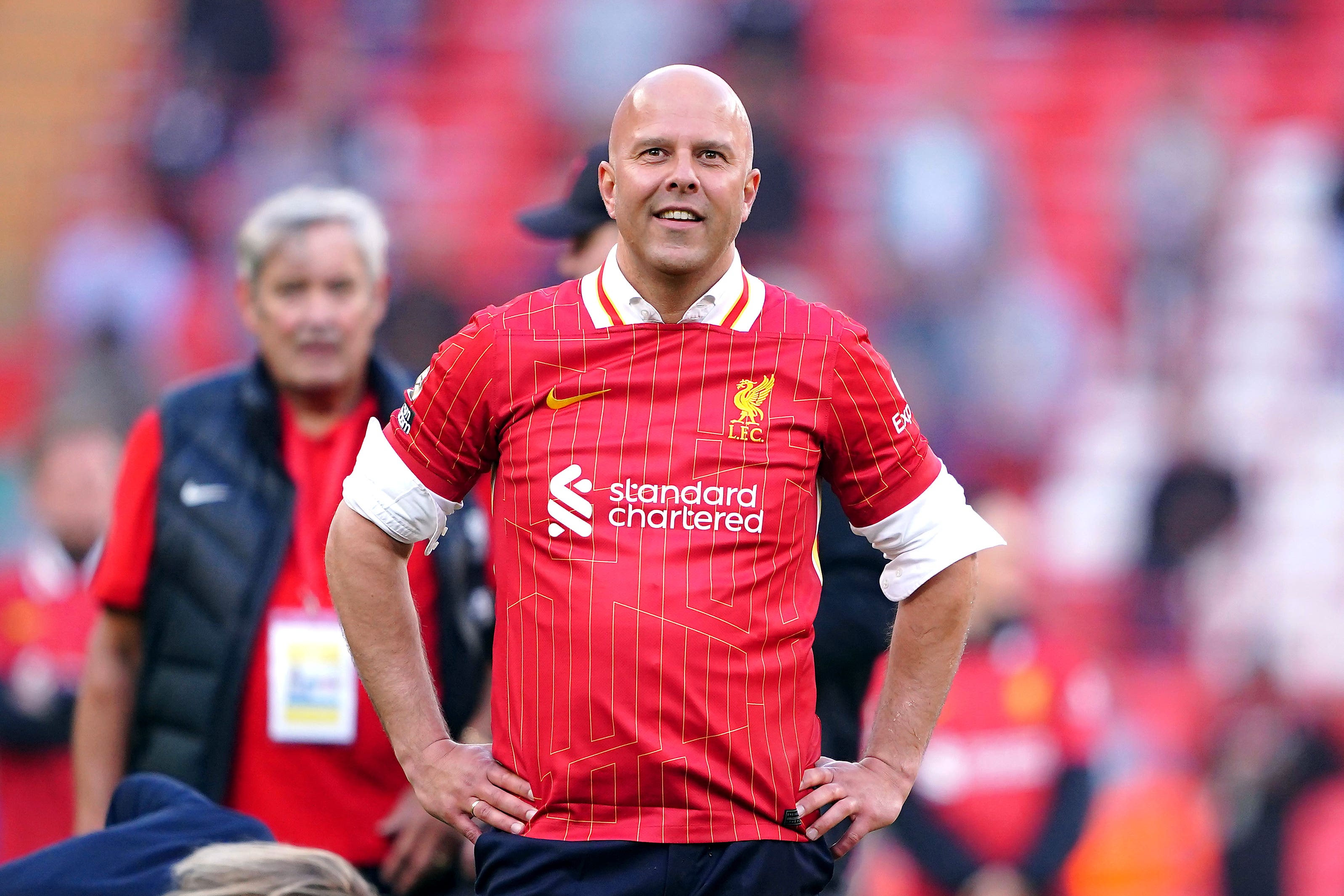 Liverpool head coach Arne Slot is planning his summer transfers (Peter Byrne/PA)