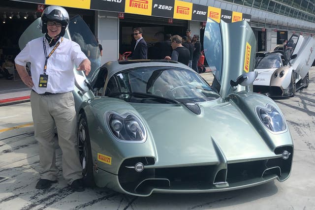 <p>Joy ride: our author tests out the unironically named Pagani Utopia</p>