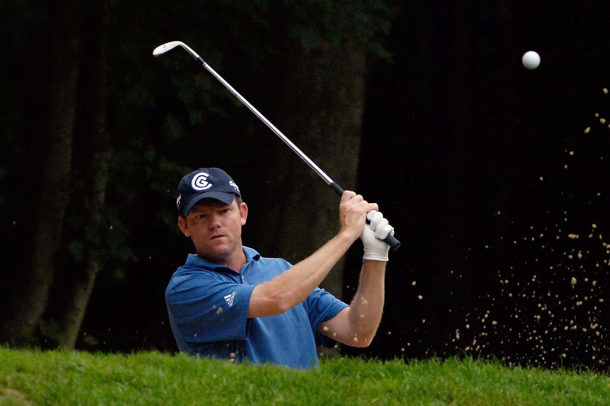 Shaun Micheel shrugged off a close encounter with a snake on day two of the US PGA Championship (Rebecca Naden/PA)