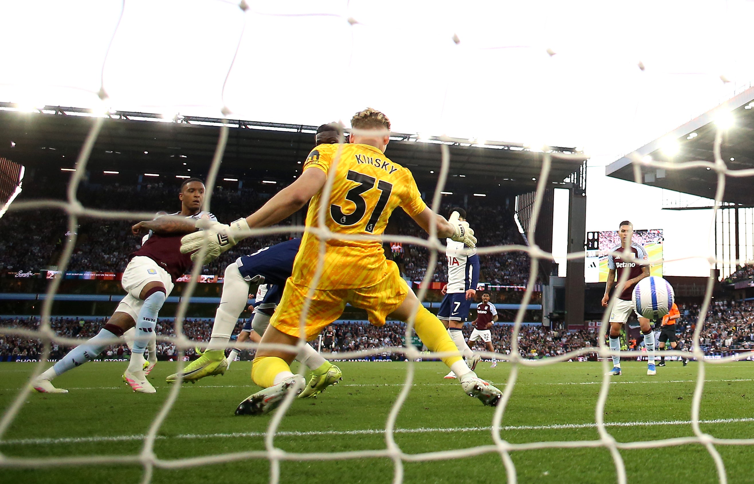 Aston Villa broke the deadlock in the second half