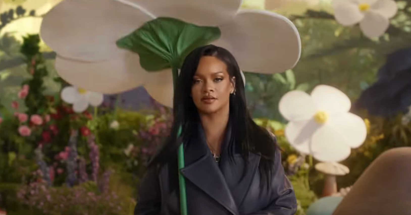 Rihanna appearing in the music video for her new song ‘Friend of Mine’
