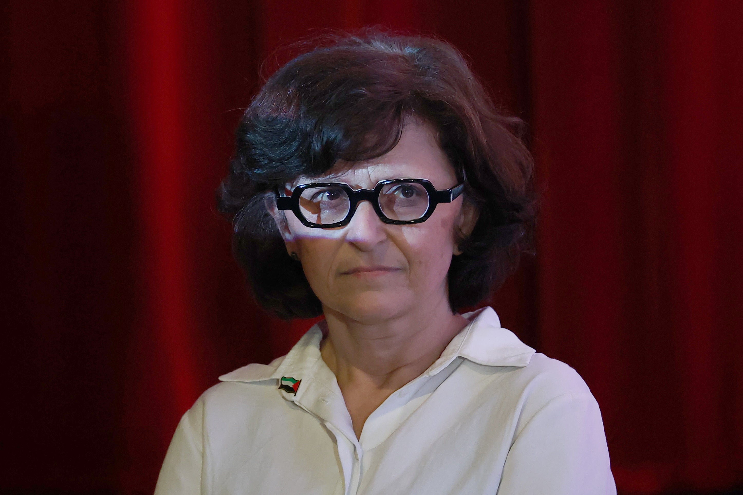 Sepideh Farsi attends the screening of 'Put your Soul on your Hand and Walk,' which follows 25-year-old Palestinian photojournalist Fatima Hassouna