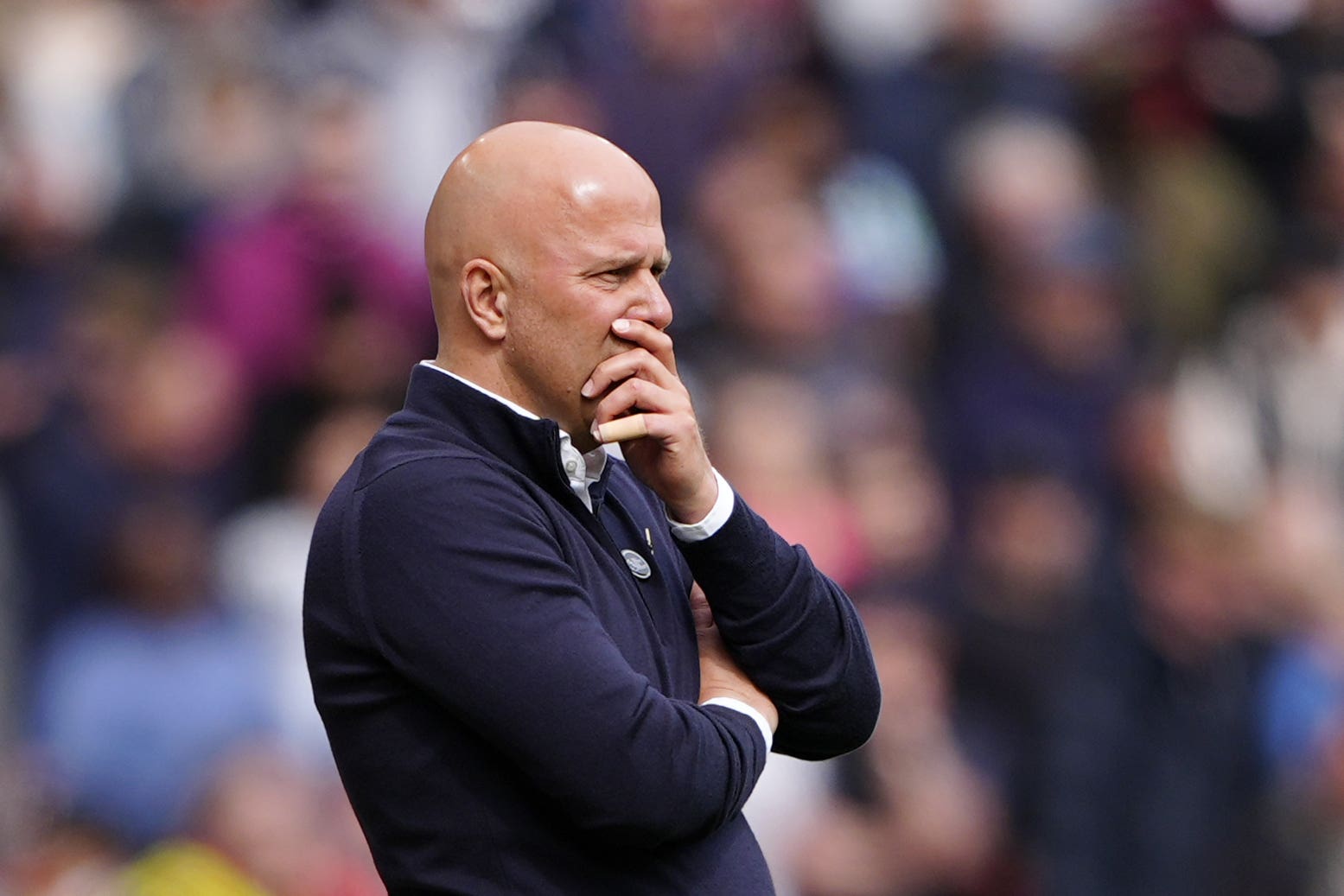 Liverpool head coach Arne Slot admits motivation may be an issue for his Premier League winners for their last two matches (Peter Byrne/PA)